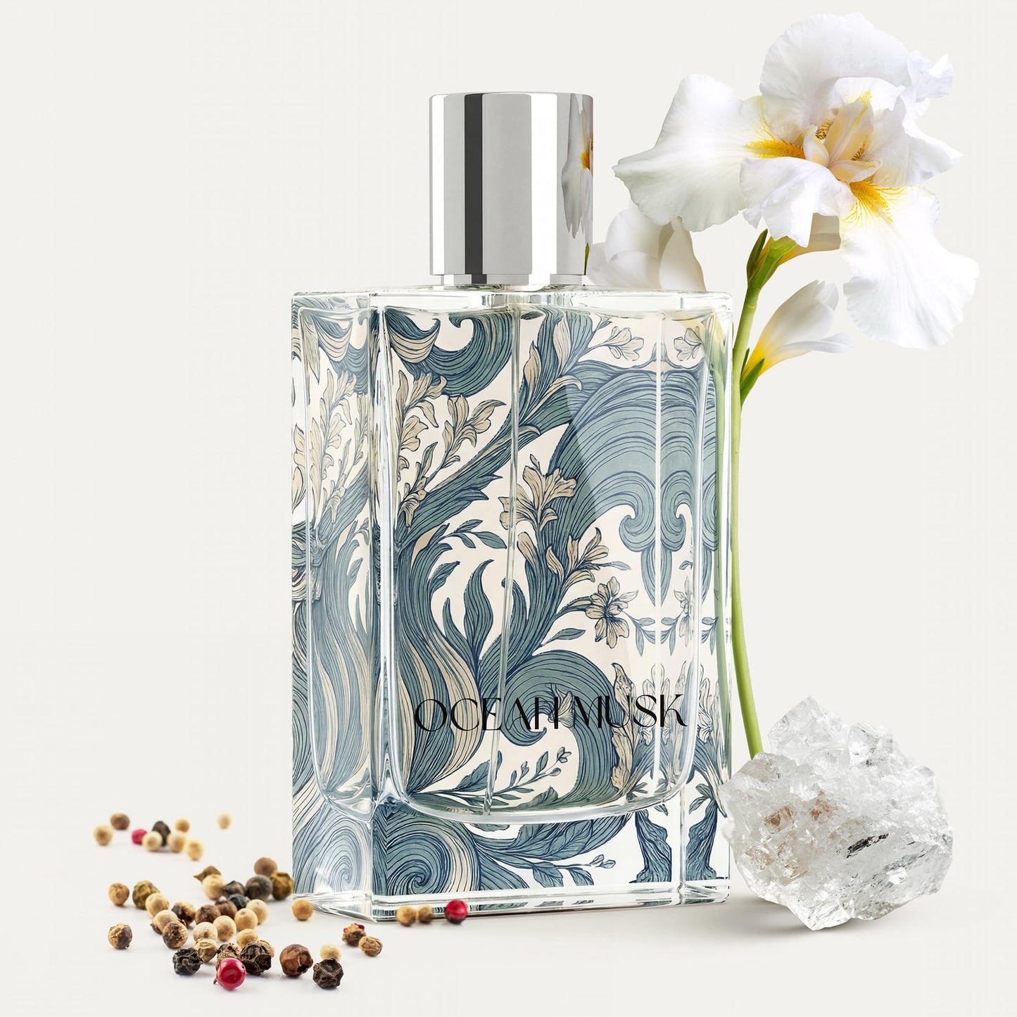 Kumbra With Love Ocean Musk Eau de Parfum 100ML - Musky Perfume for Unisex - Long-Lasting Scent with Iris, Pepper, Musk & Sea Salt - Vegan Beauty & Personal Care Kumbra With Love