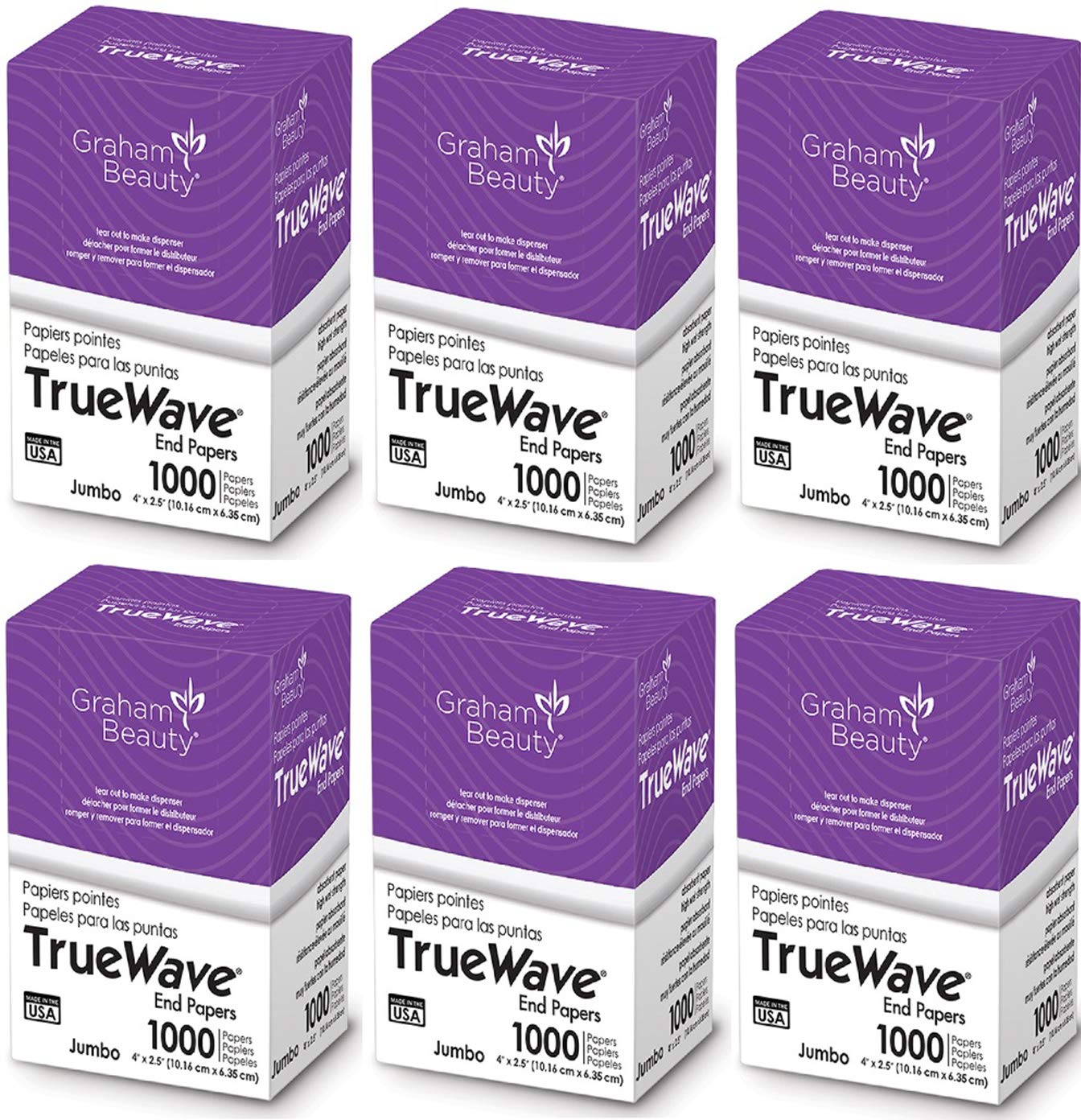 Graham Beauty Salon Truewave Jumbo End Paper 1000 Pack - HC-26067 Beauty & Personal Care Graham