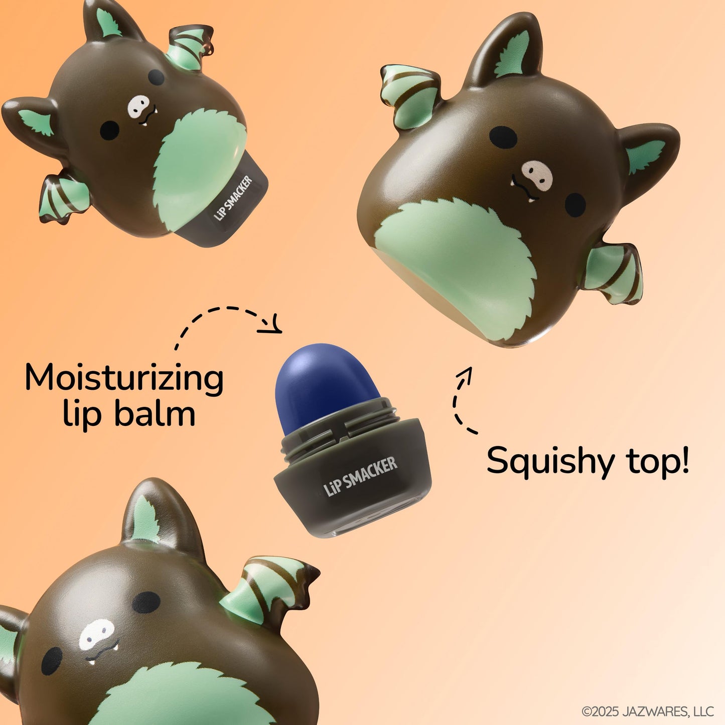 Lip Smacker Squishmallows Moisturizing Lip Balm, Fun Soft Squishy Collectible Top, Blackberry Flavored Hydration - Aldous Beauty & Personal Care Lip Smacker
