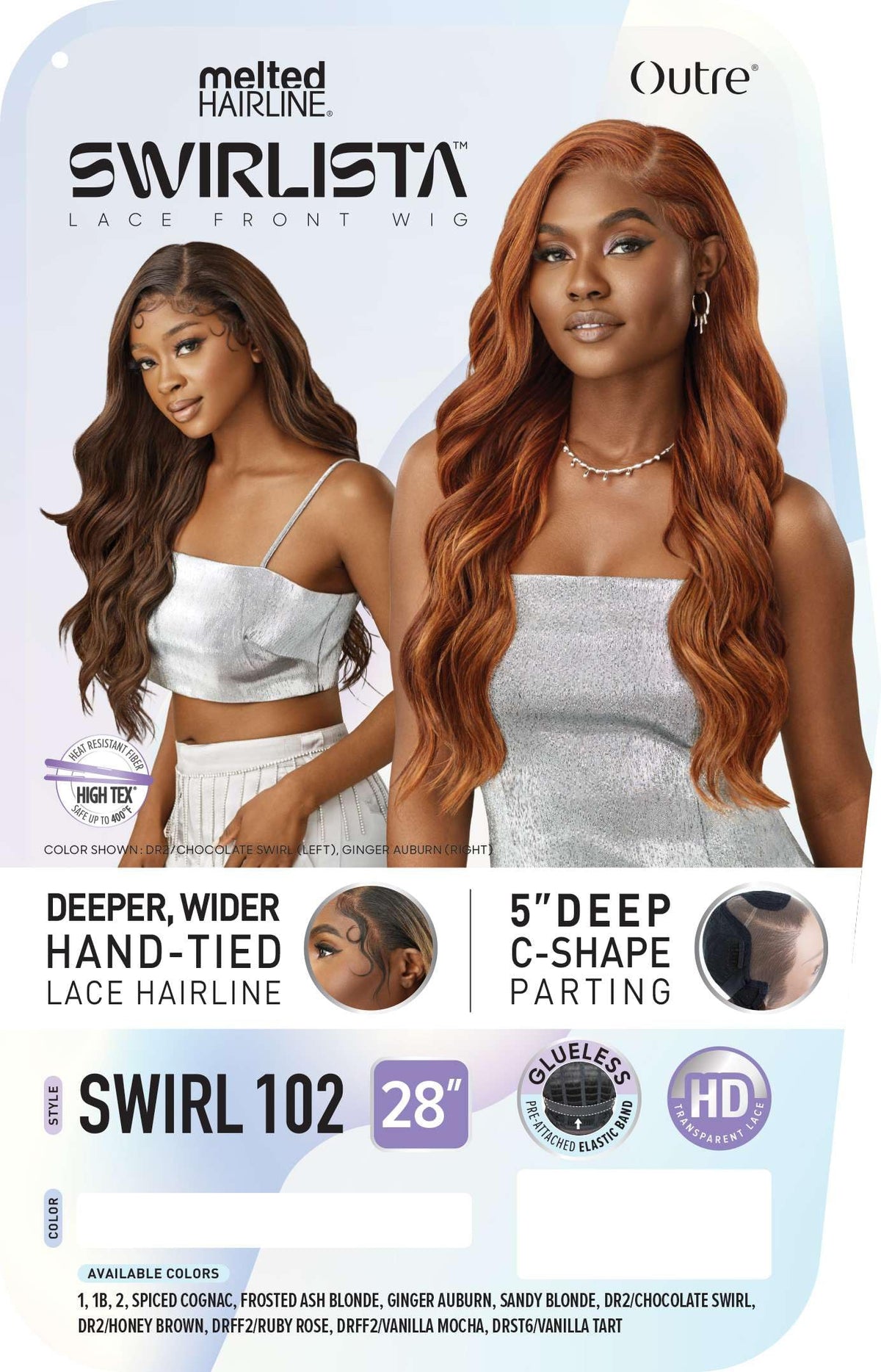 Outre Lace Front Wig - Melted Hairline - Swirlista - Swirl 102 (SANDY BLONDE)
