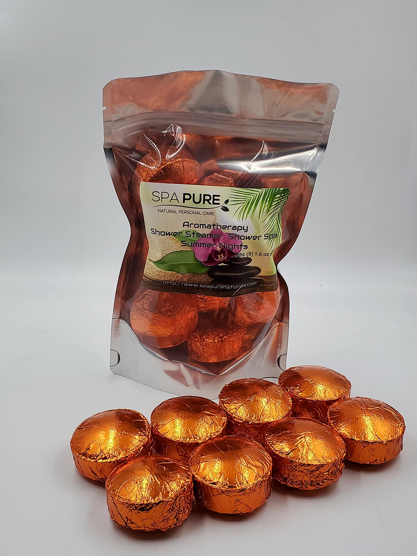 Citrus Burst Aromatherapy Shower Bombs: Tablets, Steamers, 100% Natural/Organic Essential Oils (8 Count) Pack of 1 Beauty and Personal Care Spa Girl/Spa Pure