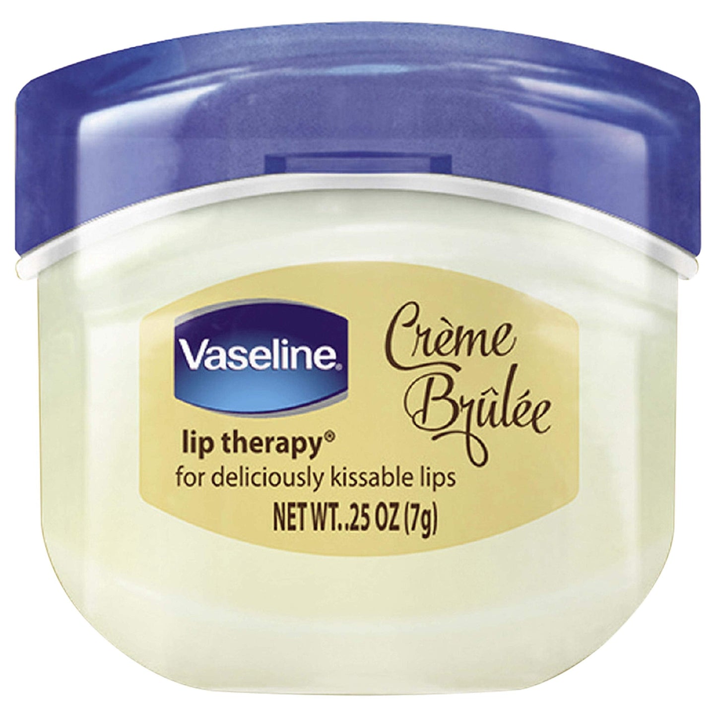 Vaseline Lip Balm for Instantly Soft Smooth Lips Crème Brûlée Lip Balm Locks In Moisture to Improve Hydration 0.25 oz Beauty & Personal Care Vaseline