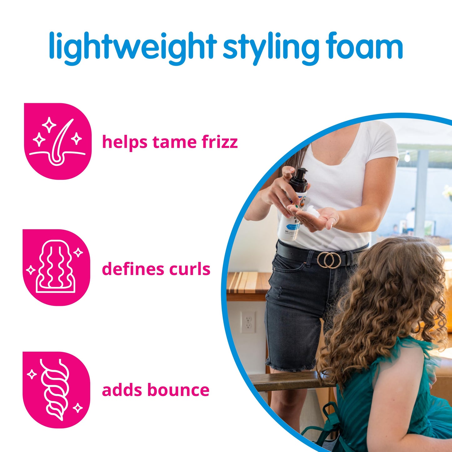 SoCozy Kids Sensitive Styling Foam - Sensitive Foam For Kids w/Straight or Curly Hair - Gentle Natural Hold Styler, Rosemary (6 fl oz) Beauty & Personal Care SO COZY