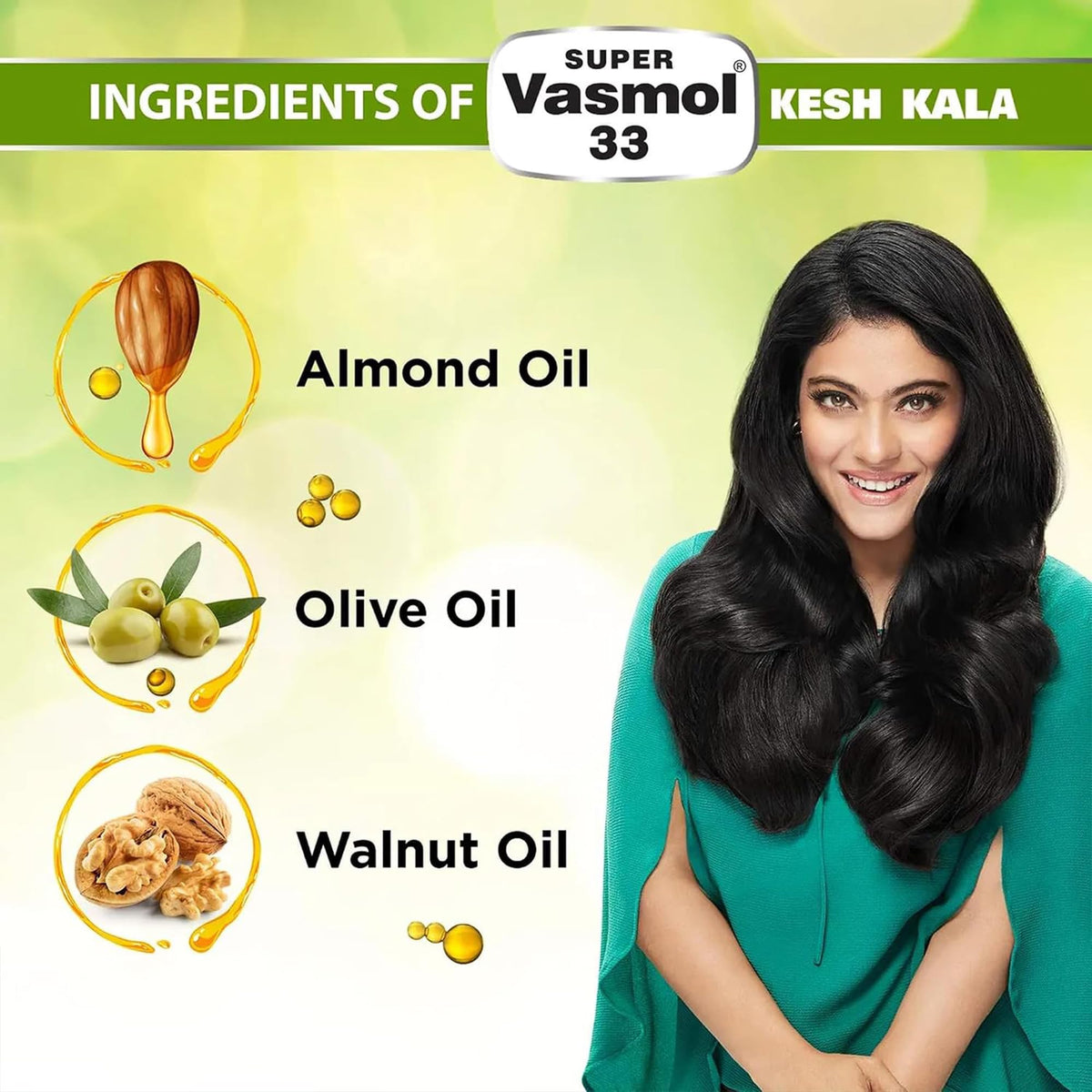 Vasmol Super 33 Kesh Kala - 3.38 fl oz (100 mL)