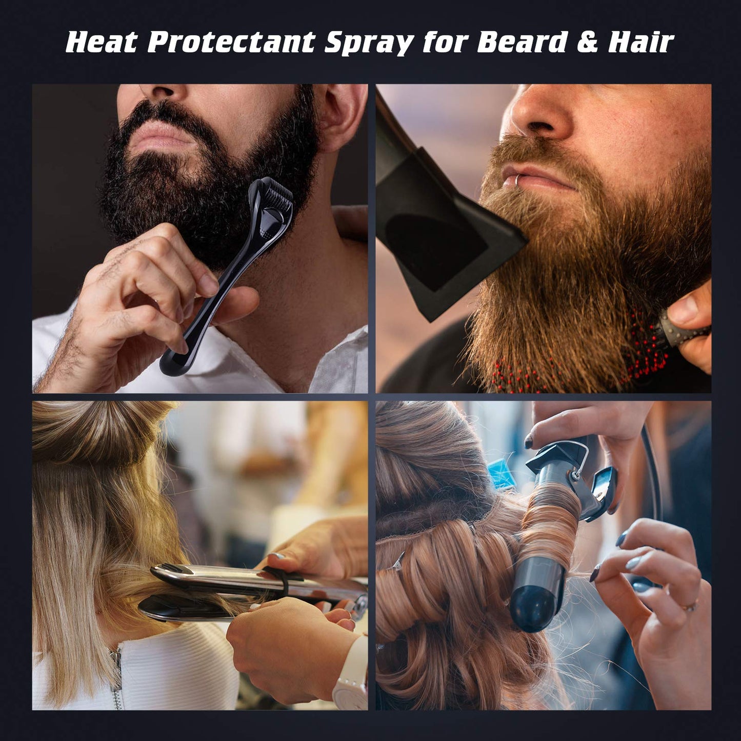 VIKICON Shield Heat Protectant Spray - Blend Prevents Damage & Breakage for Hair and Beard Beauty & Personal Care VIKICON