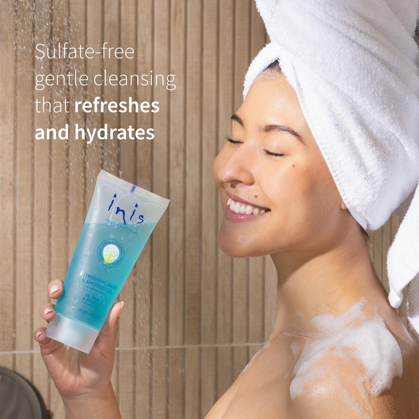Inis the Energy of the Sea - Refreshing Bath and Shower Gel, Body Wash for Women and Men, Sulfate Free Body Wash with Seaweed and Sea Minerals, Clean Beauty & Personal Care Inis the Energy of the Sea