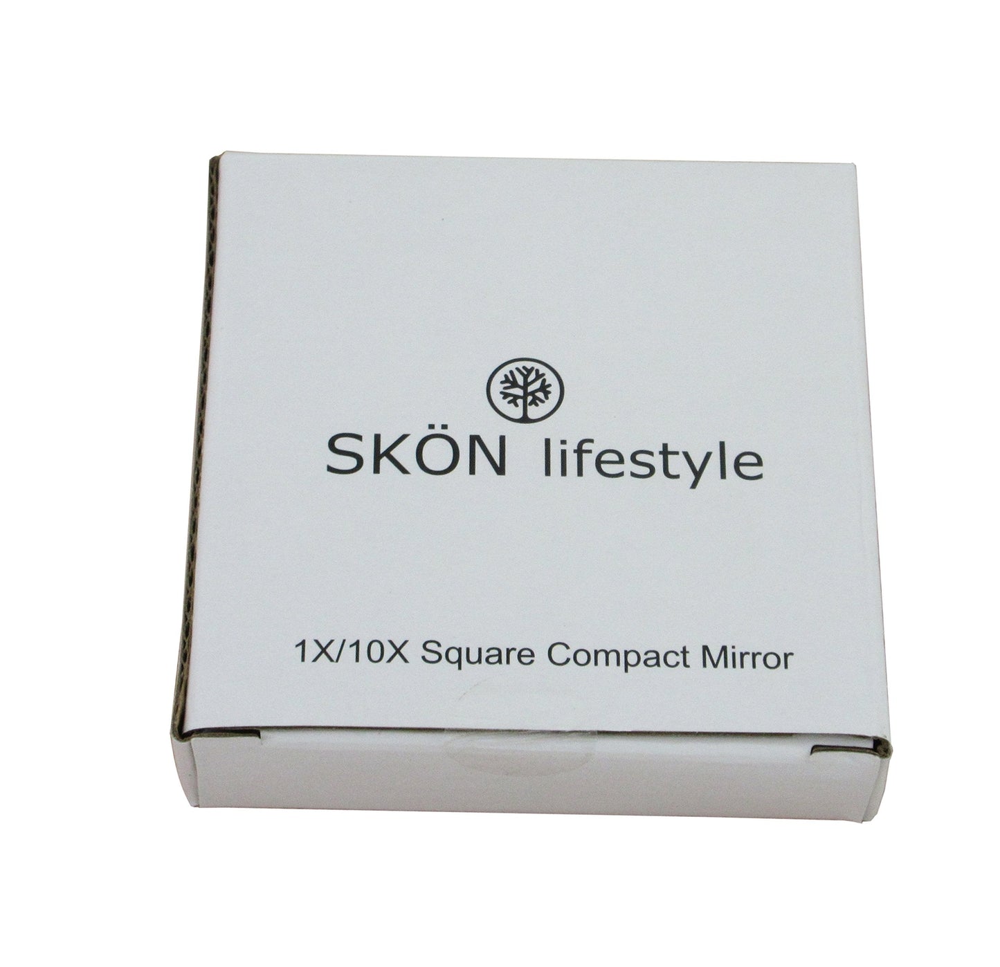 SKÖN lifestyle - Missy 10X/1X Personal Compact Glass Mirror - Strong 10X magnification and traditional 1X mirror, Full 180 degree opening, Effortless Beauty & Personal Care SKÖN lifestyle