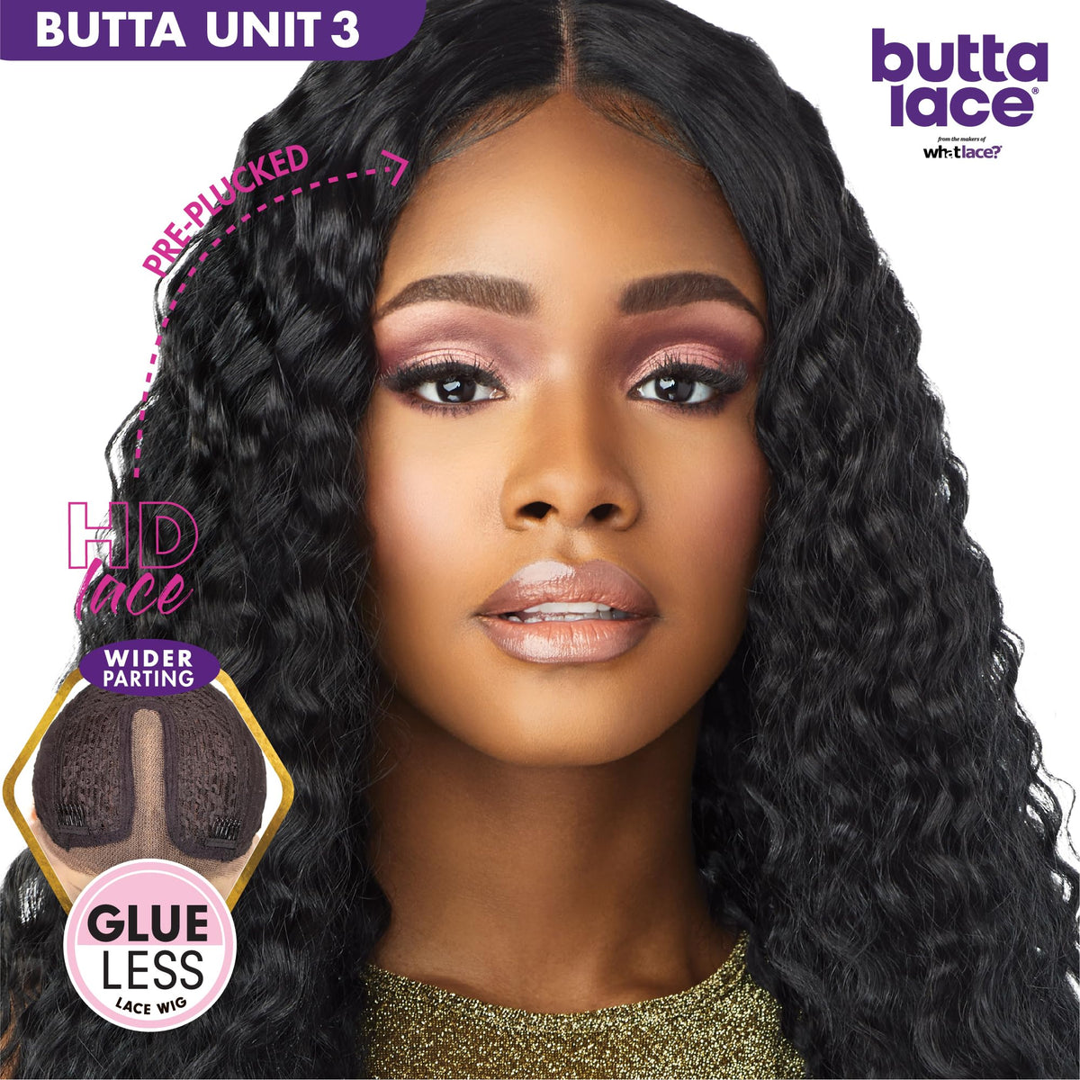Sensationnel Butta LaceWig-Unit 3, T4/WINE
