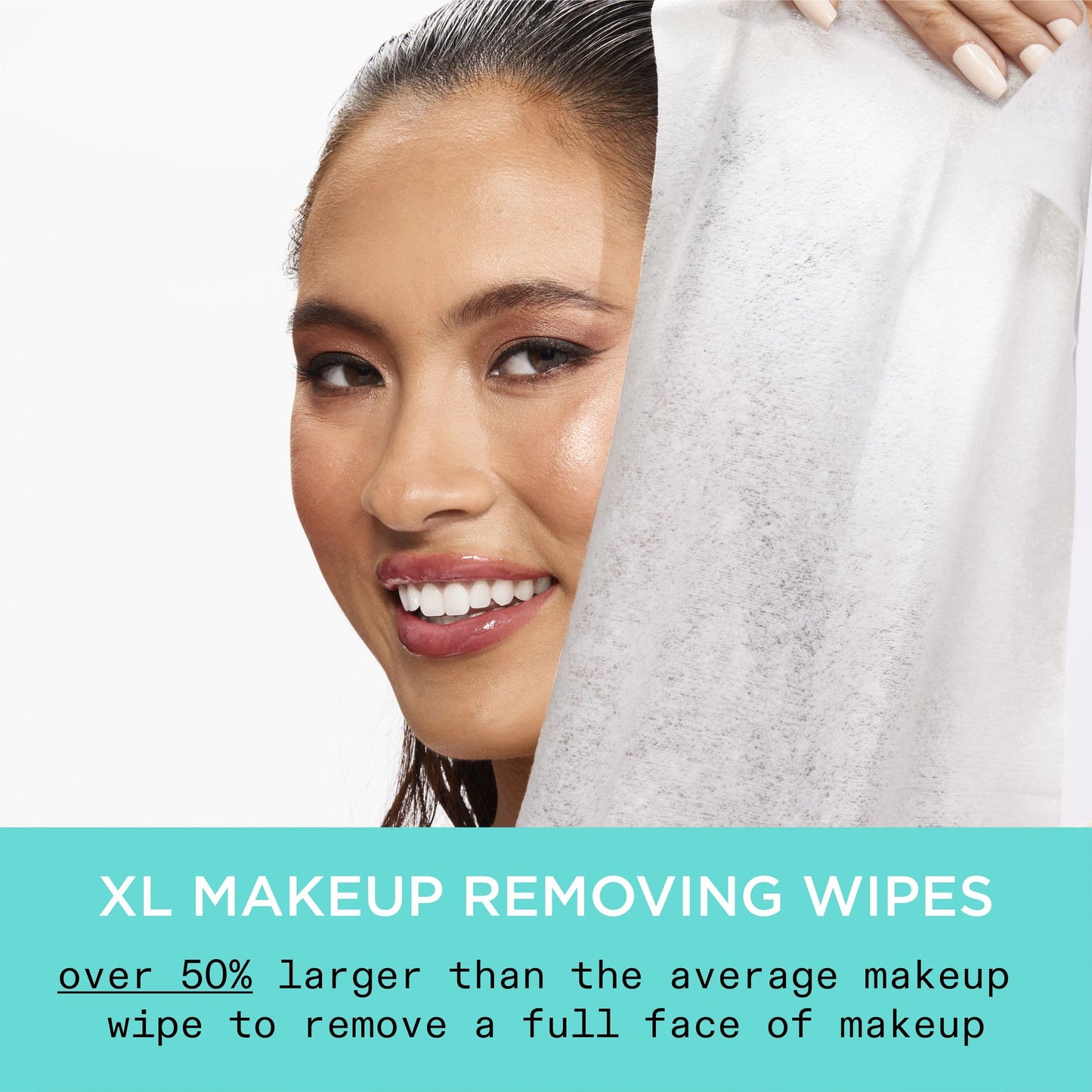 Real Techniques Real Clean XL Hydrating Facial Wipes, Infused With Hyaluronic Acid, Dual-Usage Cleansing Wipes Repair Skin & Gently Remove Makeup Beauty & Personal Care Real Techniques
