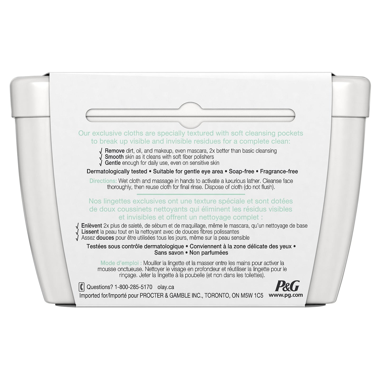 Olay Daily Sensitive Cleansing Cloths Tub with Aloe Extract Makeup Remover, 33 ct Beauty & Personal Care Olay