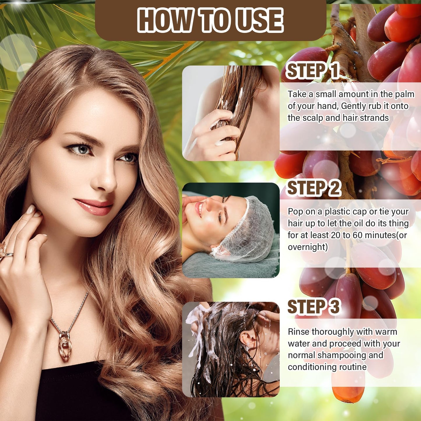 Andreyt Raw Batana Oil for Hair Growth, 100% Natural Pure Dr. Sebi Batana Oil from Honduras, Prevent Hair Loss, Promotes Hair Growth and Thickness Beauty & Personal Care Andreyt