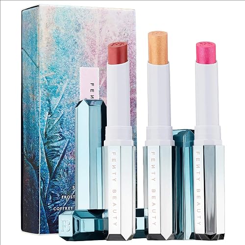 Fenty Beauty By Rihanna Frosted Metal Lipsticks, Set of 3 (Snow Daze) Beauty & Personal Care FENTY BEAUTY