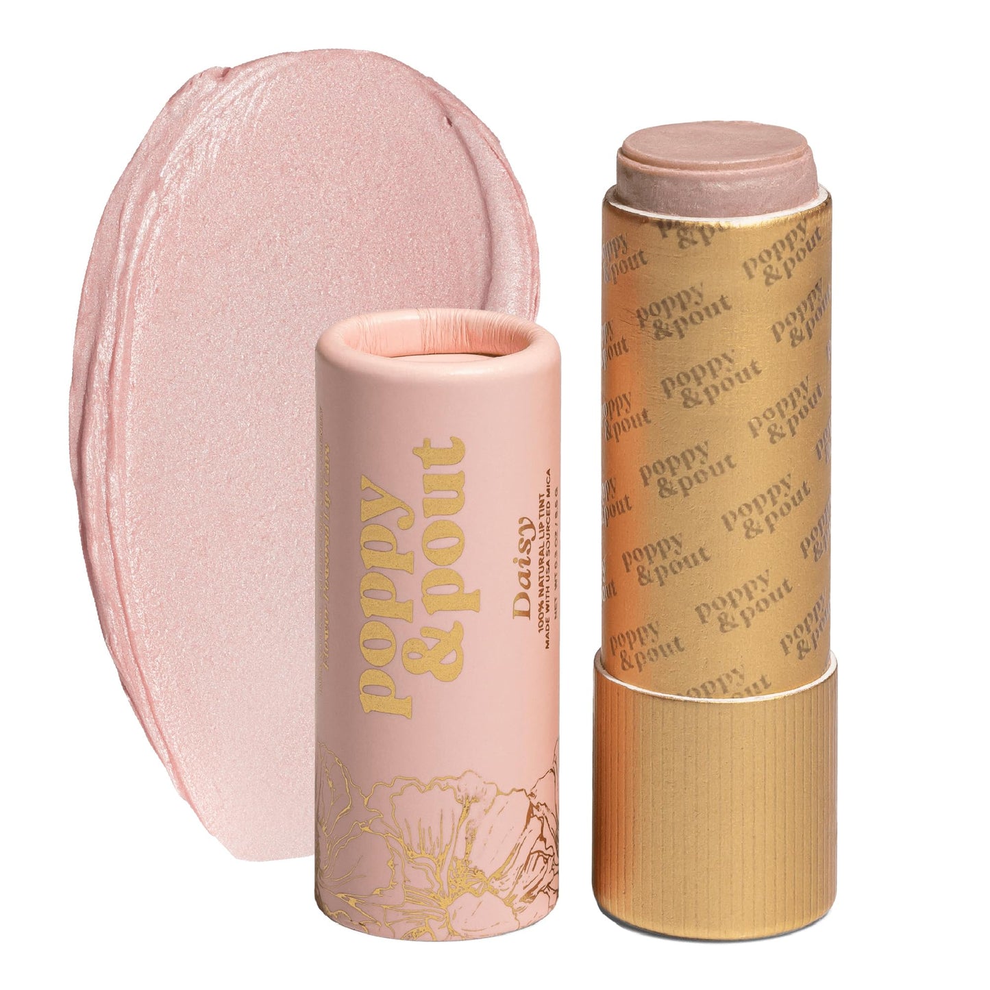 Poppy & Pout All Natural Lip Tint, Cardboard Tube, Hand-Filled, Beeswax, Vitamin E, Coconut Oil, Cruelty Free, All-Natural Shades (Daisy) Beauty and Personal Care Poppy & Pout