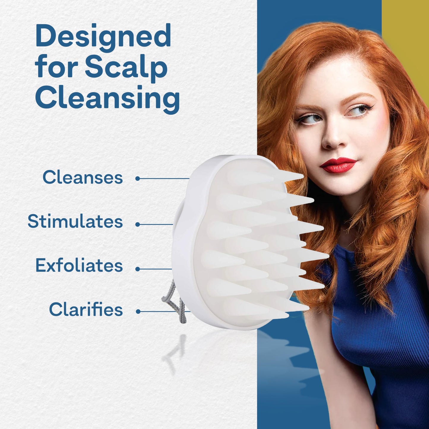 Colorproof Scalp Cleansing Brush for Optimal Hair Health - Scalp Scrubber for Deep Cleansing - Removes Buildup & Impurities, Promotes Shinier Beauty & Personal Care ColorProof