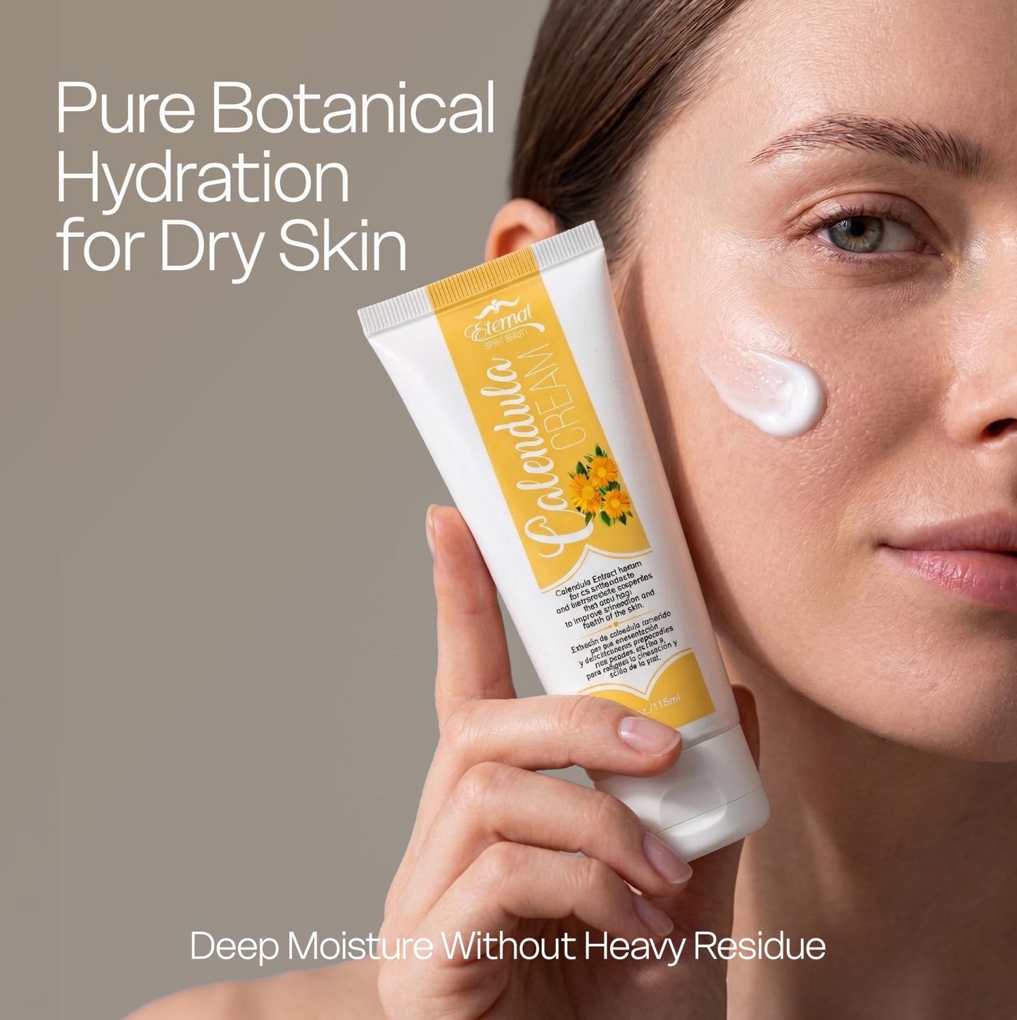 Eternal Spirit Beauty Calendula Cream - Soothing Skin Moisturizer with Calendula Officinalis Extract, Squalane & Hyaluronic Acid - Hydrating Body Beauty & Personal Care Eternal Spirit Beauty