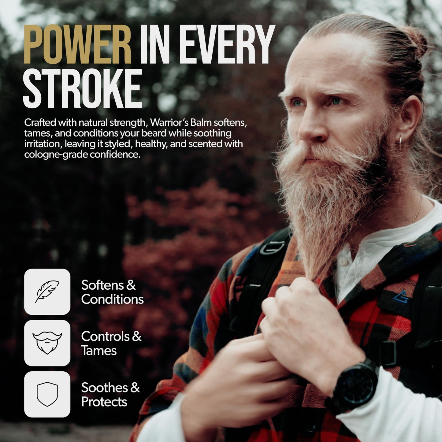 The Beard Struggle Warrior’s Beard Balm - Gold Collection, Valhalla's Gates - Non-Greasy Low-Hold Formula, Luxurious Cologne-Grade Fragrances 100% Beauty and Personal Care The Beard Struggle