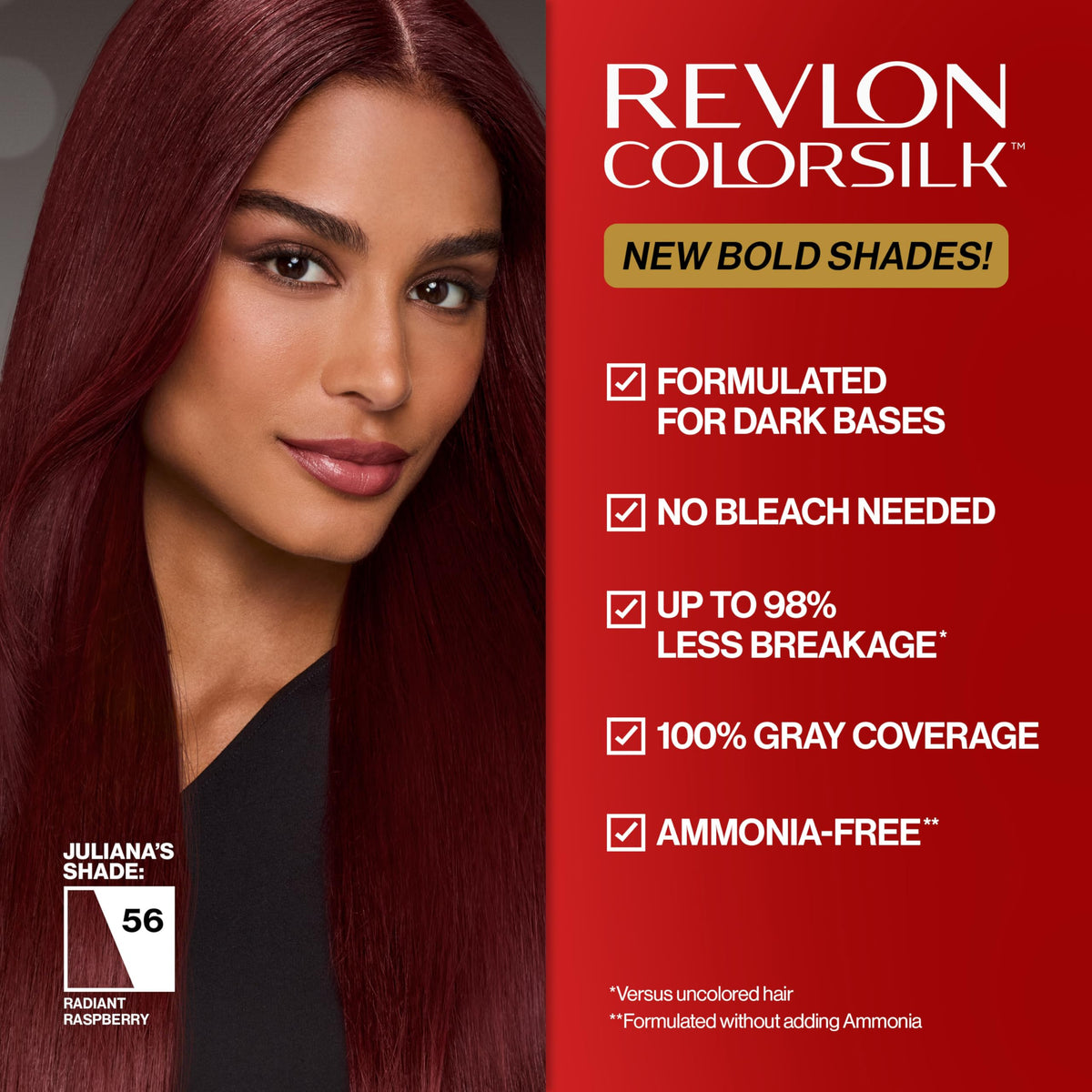 Revlon ColorSilk Permanent Hair Color with Bond Repair Complex, 38 Vibrant Violet, 3 pack Beauty & Personal Care REVLON