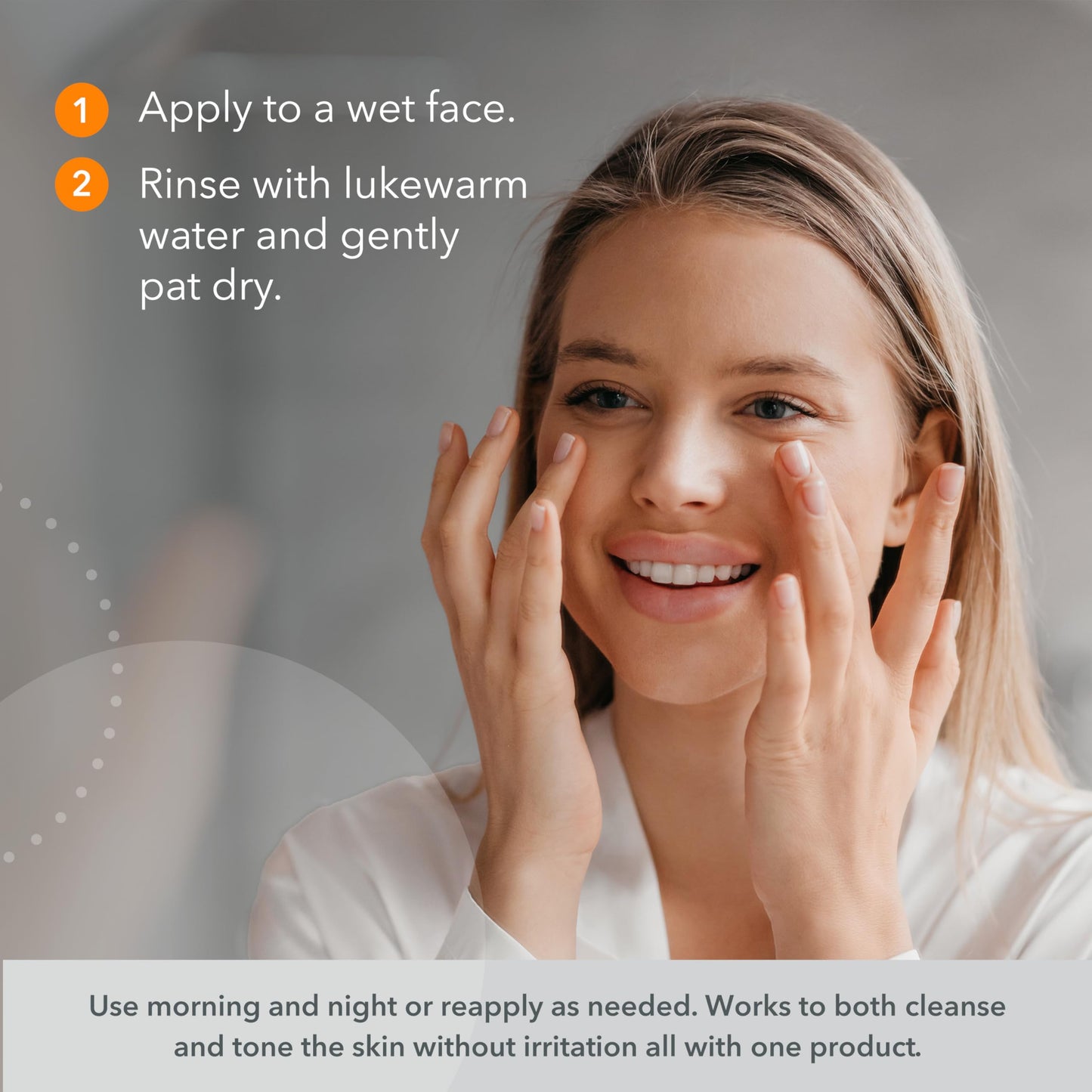 Photozyme Probiotic P291 Gentle Cleanser - Face Wash That Cleans and Tones - Removes Makeup and Impurities - pH Balances The Skin - Promotes Healthy Beauty & Personal Care Photozyme