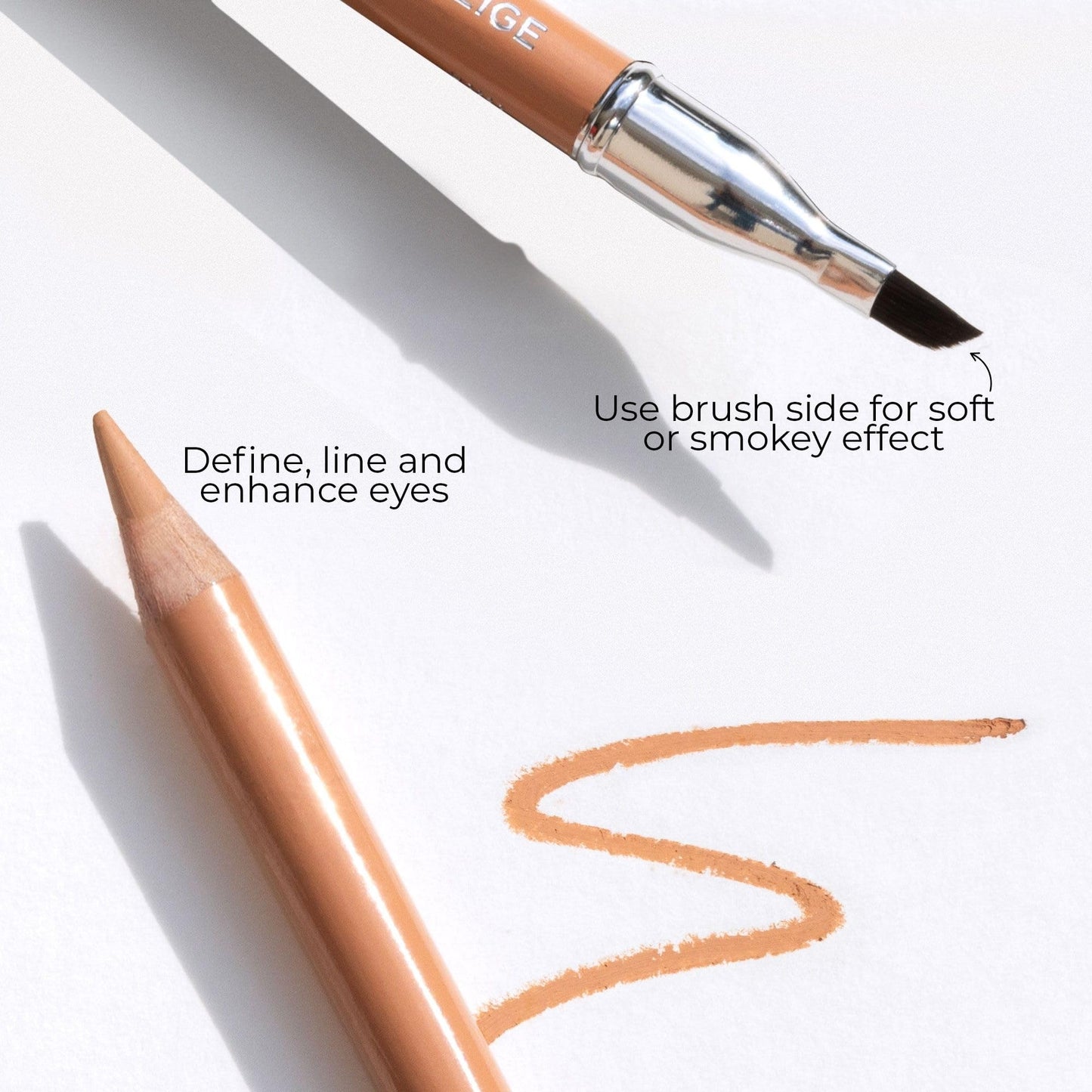 FITGLOW Beauty Vegan Eyeliner Pencil | Long-Lasting Eye Liner with Blending Brush | Smudge-Proof Eyeliner | Sensitive Eye Makeup | Natural, Clean… Beauty & Personal Care FITGLOW