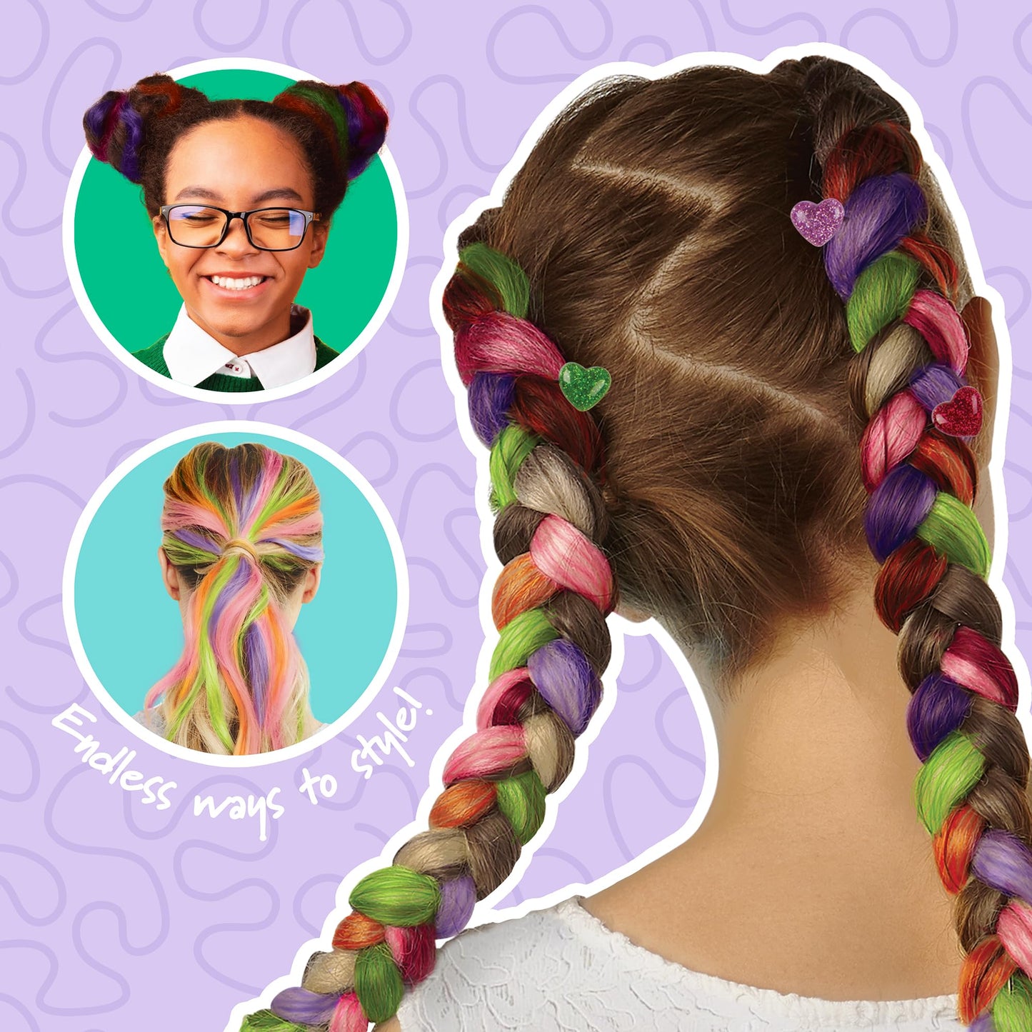 Fashion Angels Hair Chox Set, Temporary Hair Color for Kids- Safe and Washable Hair Chalk Beauty & Personal Care Fashion Angels