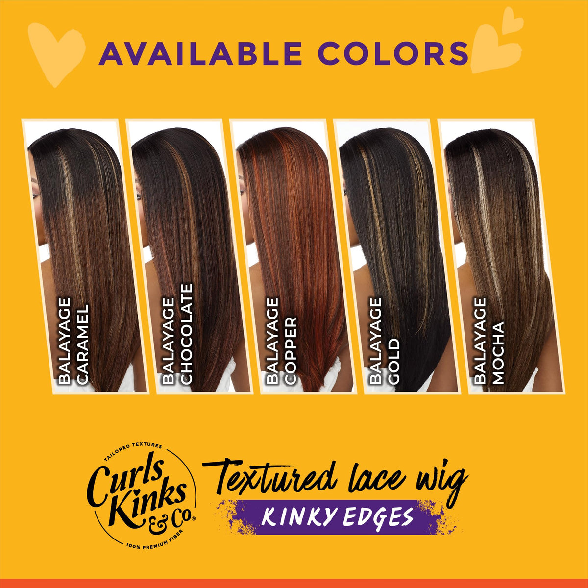 Sensationnel CKCO Kinkyedges Wig-Kinky Loose Spiral 24, BALAYAGECHOCOLATE