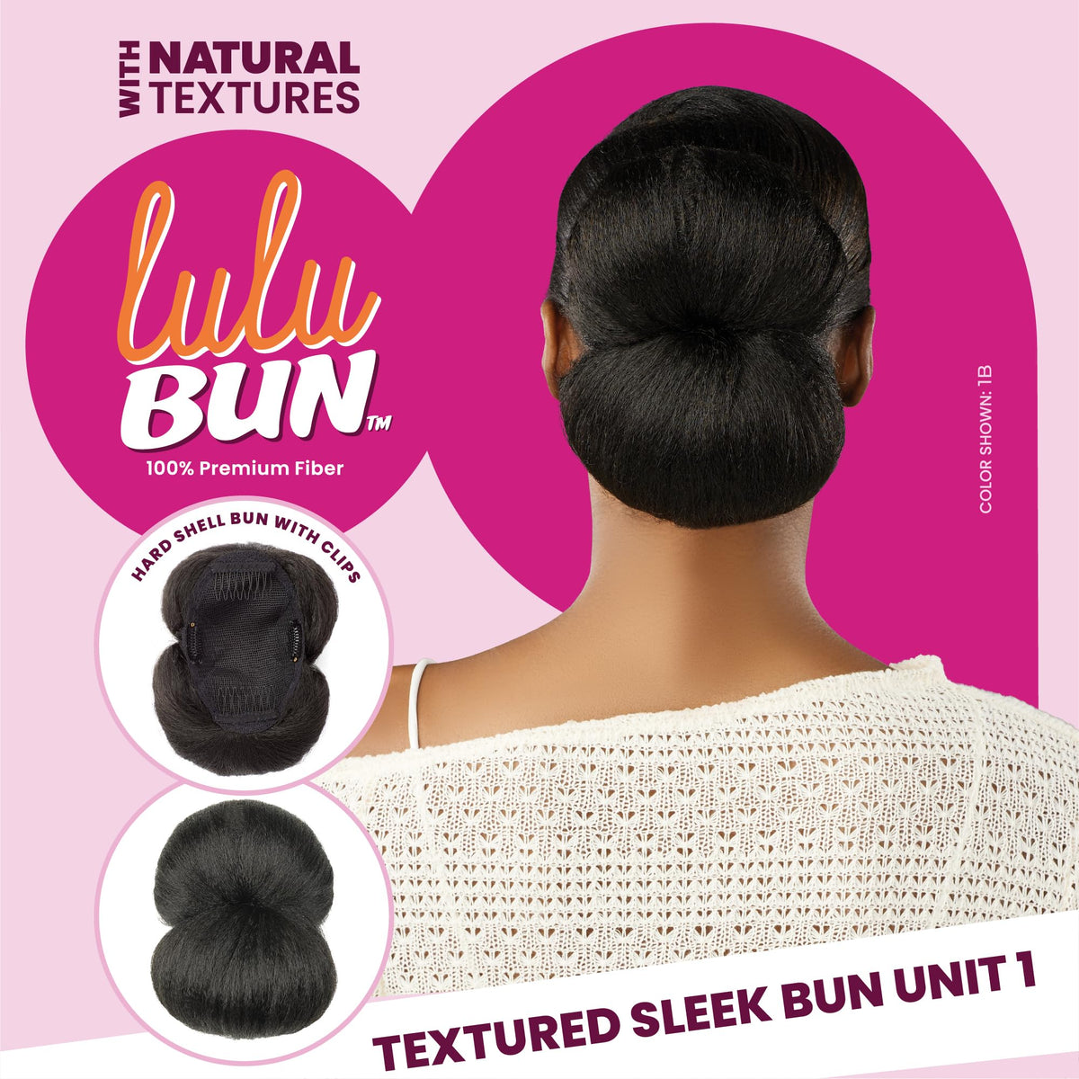 Sensationnel Lulu Bun Hairextensions-Sleek Bun Unit 1,2 DARKBROWN