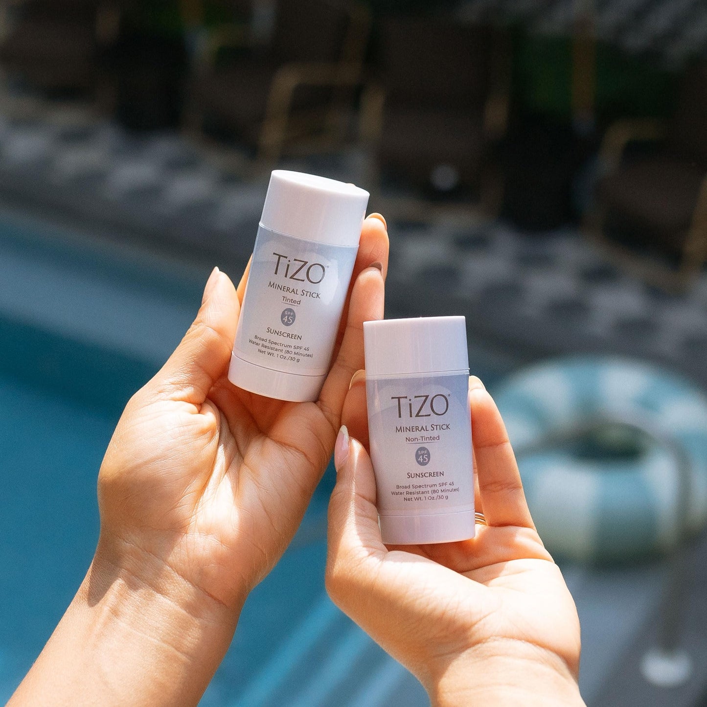 TiZO Mineral Stick SPF 45 | Non-Tinted | Water Resistant (80 minutes) | Broad Spectrum Sunscreen | UVA/UVB Protection | For all skin types | Easy Beauty & Personal Care TIZO