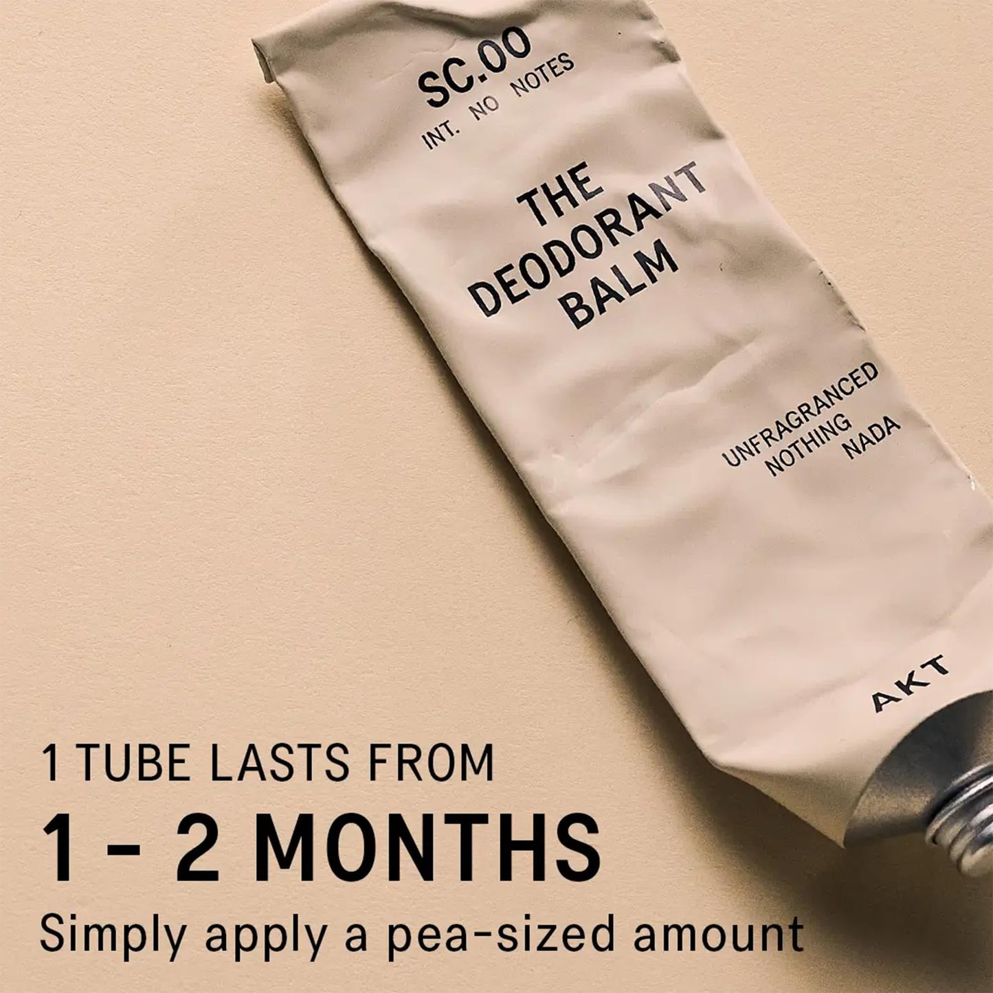 AKT Deodorant Balm 1.7 Fl Oz, Natural Deodorant for Men and Women, Award-Winning, Multi-use, Fragrance Free Cream Deo Without Aluminum, Suitable Beauty and Personal Care AKT