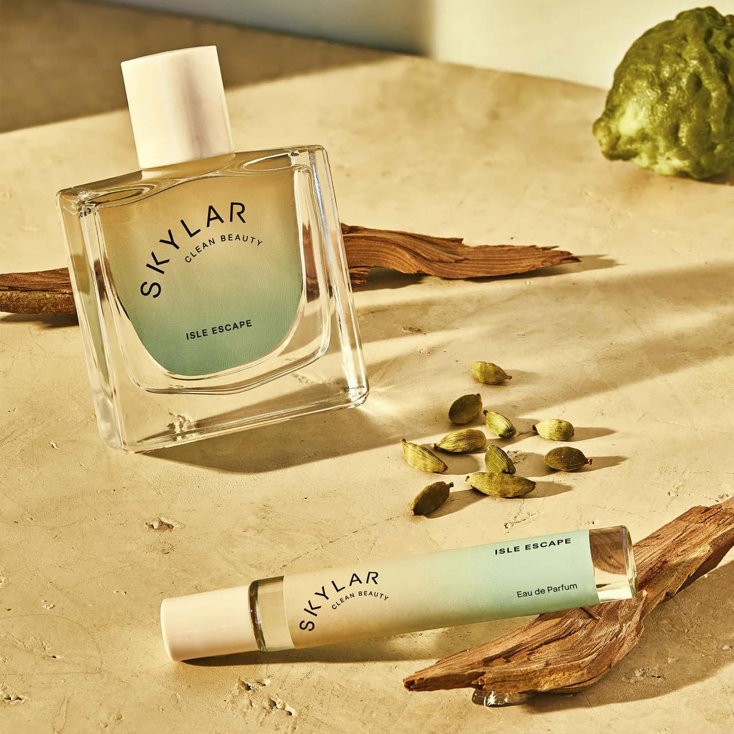 Skylar Isle Escape Eau de Parfum 0.33oz – Clean, Hypoallergenic Vegan Perfume for Women & Men, Fresh Scent with Bergamot, Cardamom & Sandalwood Beauty & Personal Care Skylar