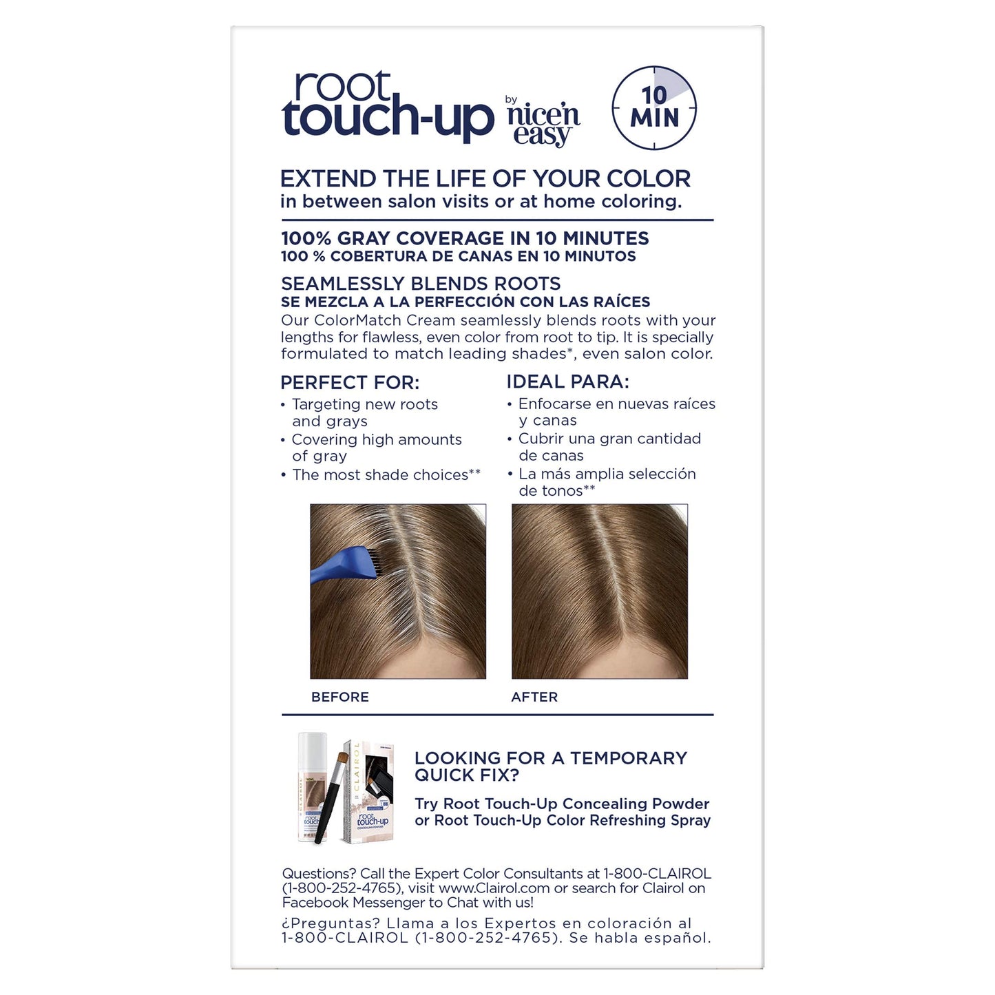 Clairol Root Touch-Up Permanent Hair Color Creme, 6 Light Brown, 1 Count Beauty & Personal Care Clairol