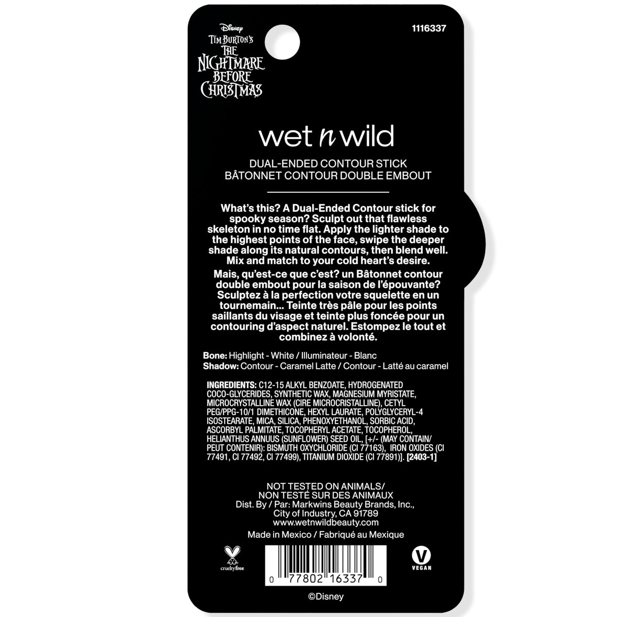 wet n wild Nightmare Before Christmas Dual-Ended Contour Stick
