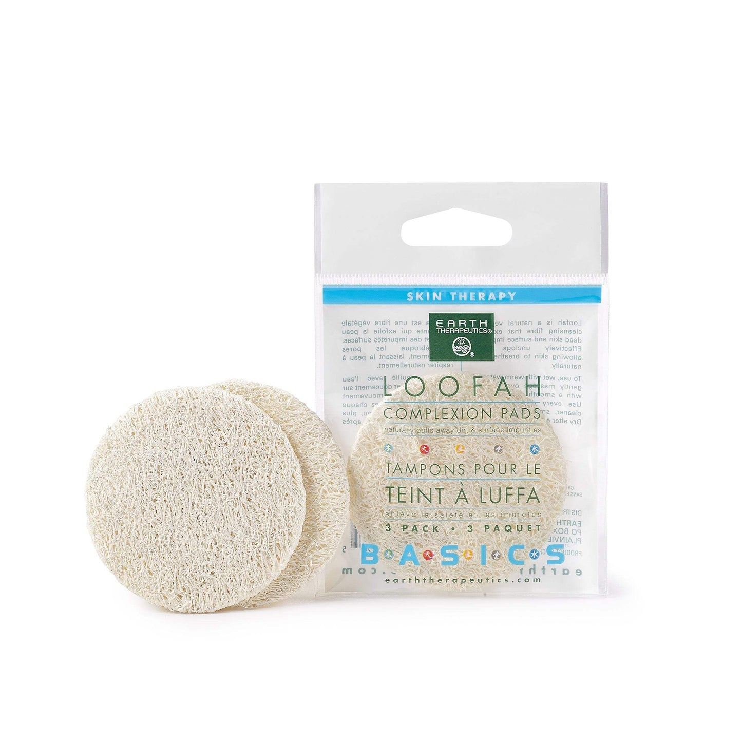 Earth Therapeutics Loofah Complexion Discs - 3 Pack Beauty and Personal Care Earth Therapeutics