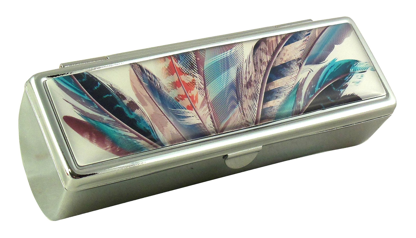 Houder Designer Lipstick Case with Mirror for Purse - Decorative Lipstick Holder with Gift Box - Velvet Lined - Protect Your Lipsticks in Style Beauty & Personal Care Houder