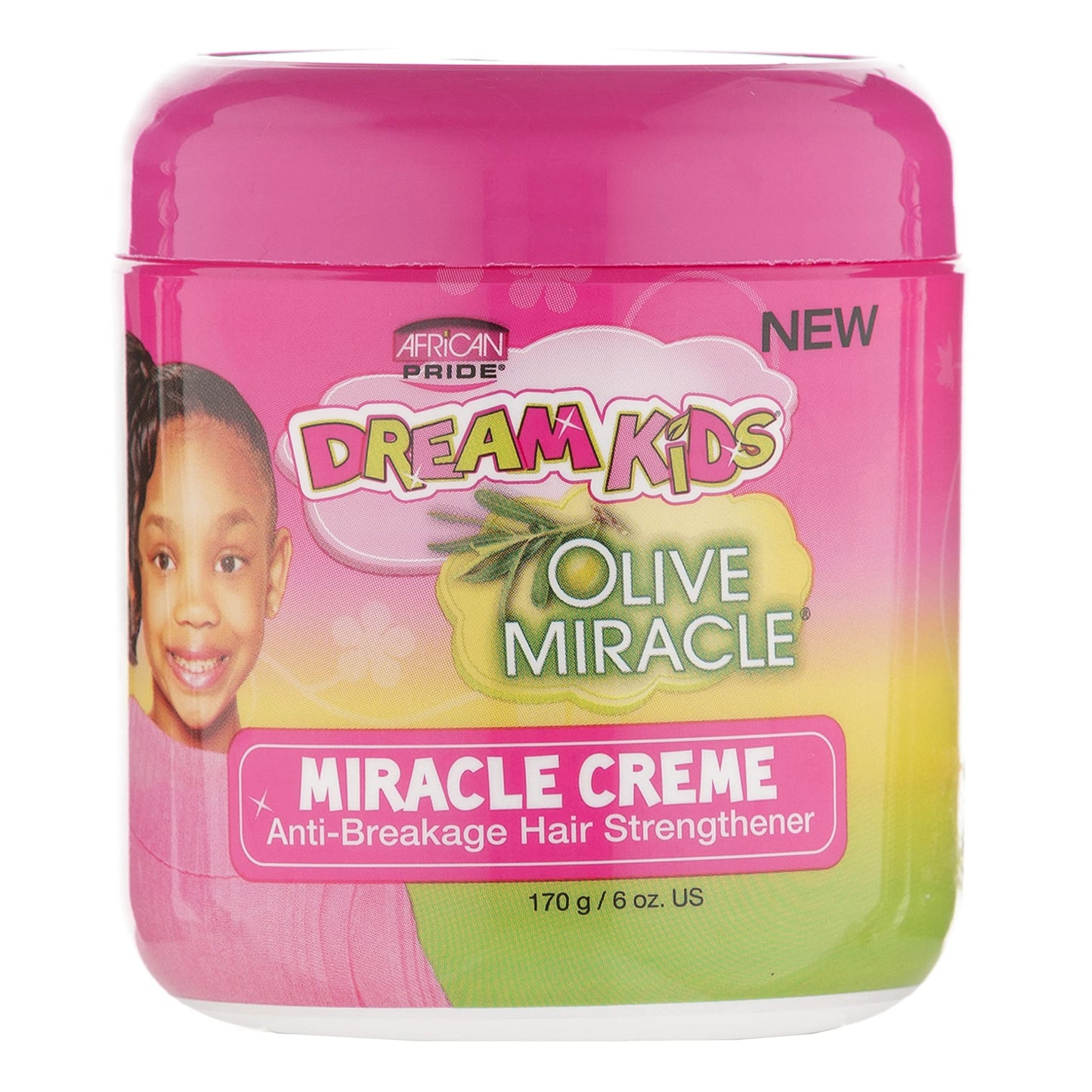 African Pride Dream Kids Olive Miracle Creme Anti-Breakage Hair Strengthener - Helps Strengthen, Condition & Protect Hair, Contains Olive Oil, 6 Oz Beauty & Personal Care African Pride