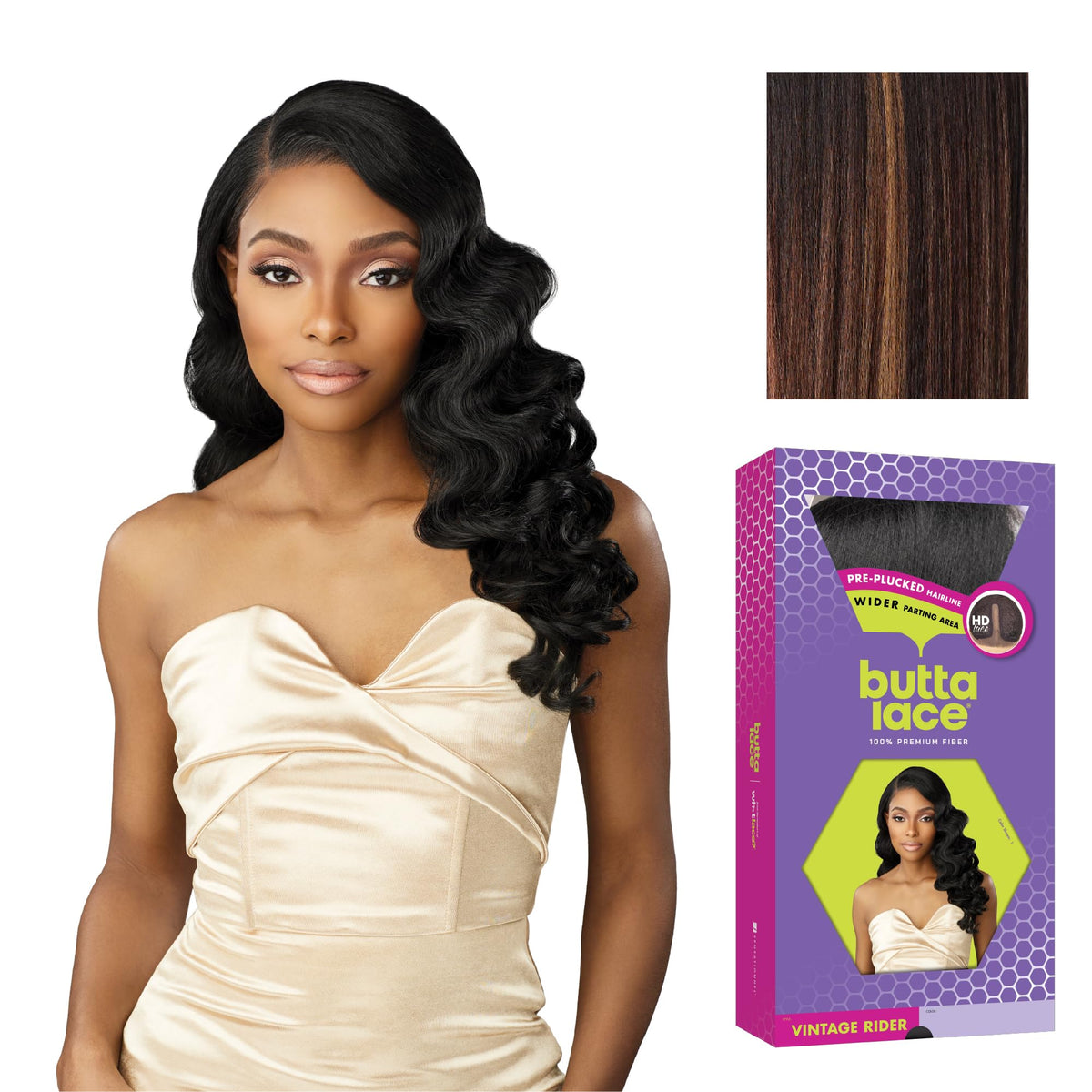 Sensationnel Butta LaceWig-Vintage Rider, BALAYAGECHOCOLATE