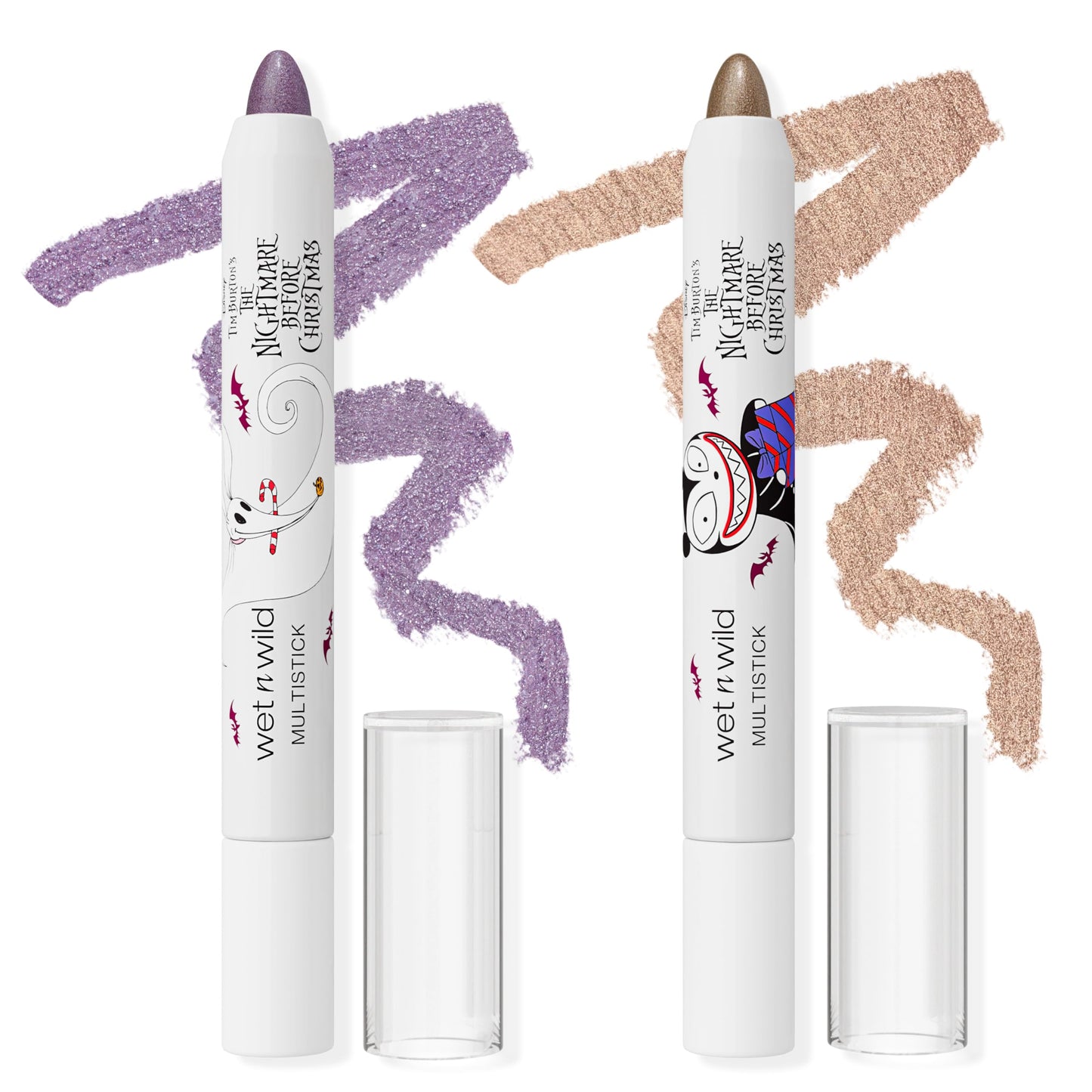 wet n wild Nightmare Before Christmas 2-Piece Multistick Set, Shimmer Finish for Eyes, Lips & Face, Nourishing Cream Formula, Cruelty-Free Beauty & Personal Care wet n wild