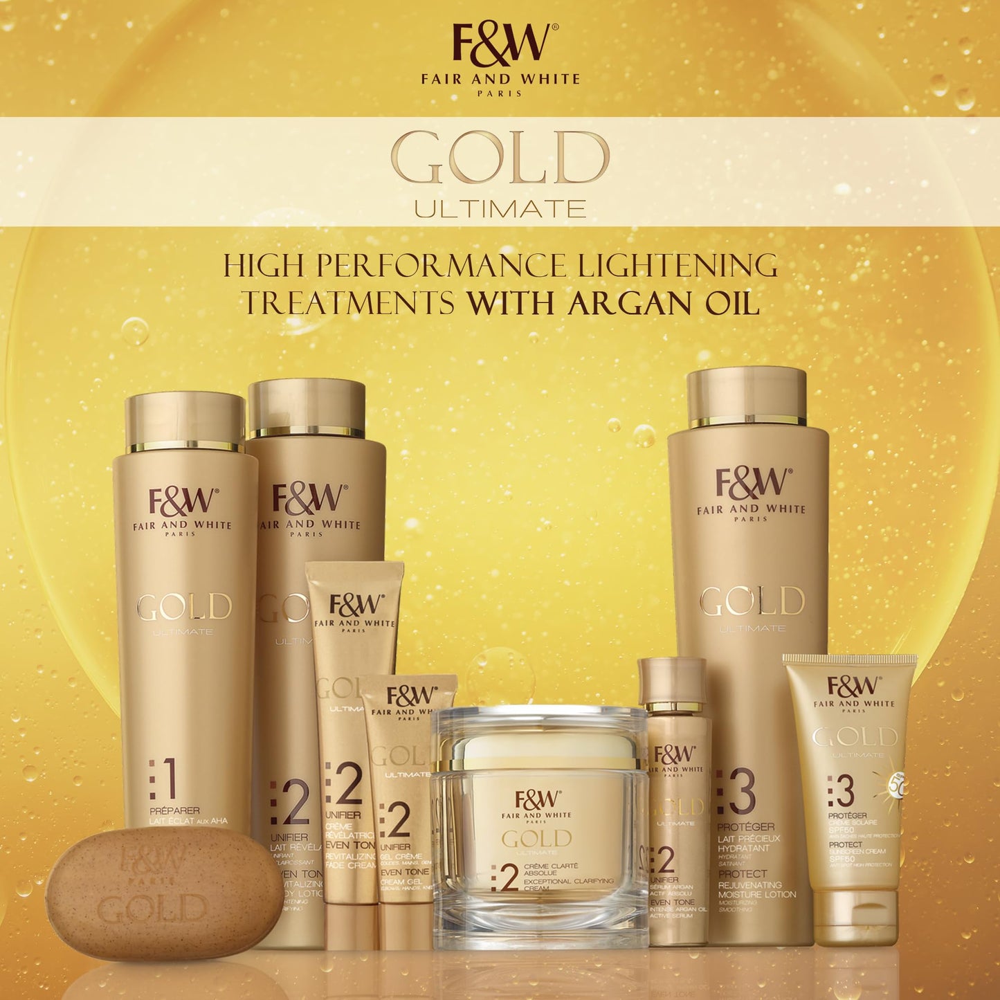 Fair & White 2: Gold Intense Argan Oil Active Serum 30 Ml/1fl.Oz Beauty & Personal Care FAIR & WHITE