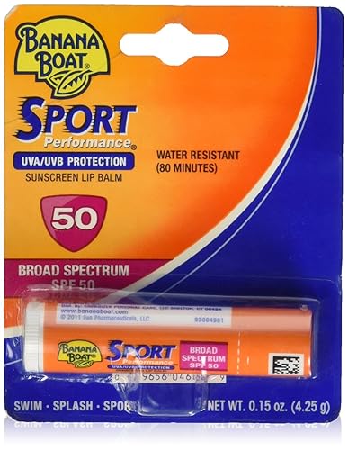 Banana Boat Sport Performance Sunscreen Lip Balm SPF 50 0.15 oz (Pack of 12) Beauty & Personal Care Banana Boat