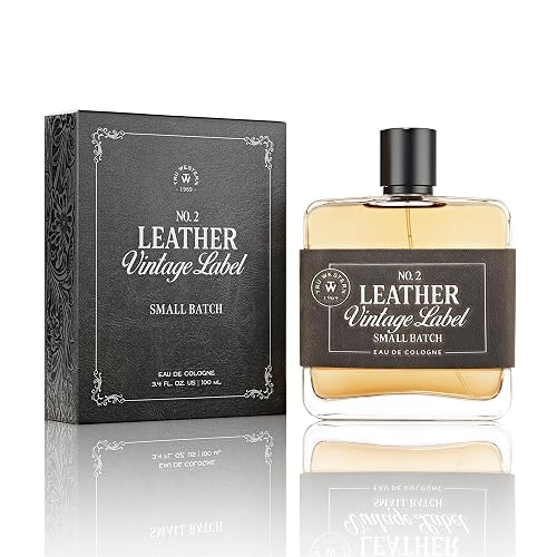 Leather No. 2 by Tru Western, Vintage Label Small Batch, 3.4 fl oz (100 ml), with Notes of Sage, Sued, and White Woods, Confident, Sexy, Modern Beauty & Personal Care Tru Fragrance Beauty