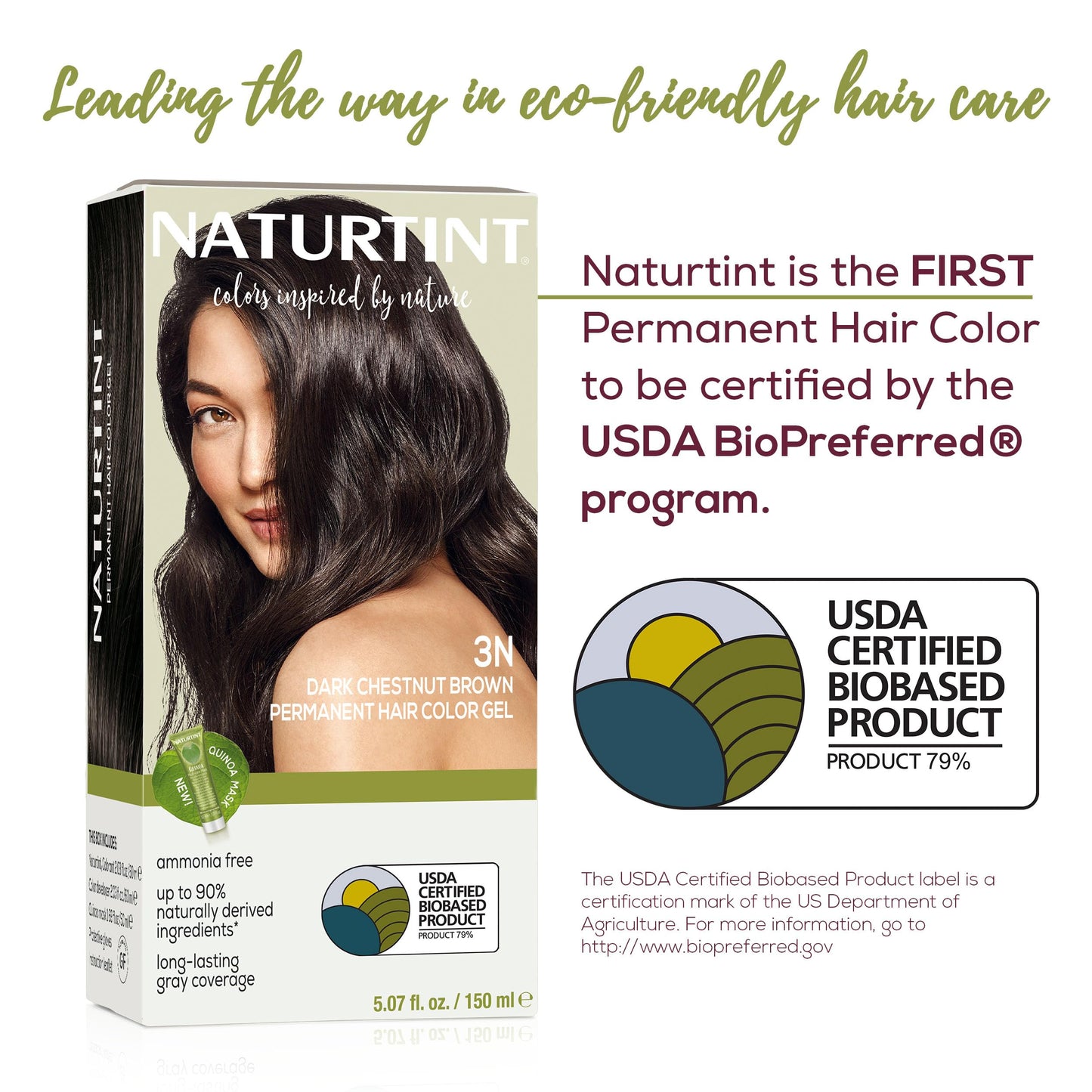 Naturtint 3N Dark Chestnut Brown Permanent Hair Color (Pack of 1), Ammonia Free, Vegan, Cruelty Free, up to 100% Gray Coverage, Long Lasting Results Beauty & Personal Care Naturtint