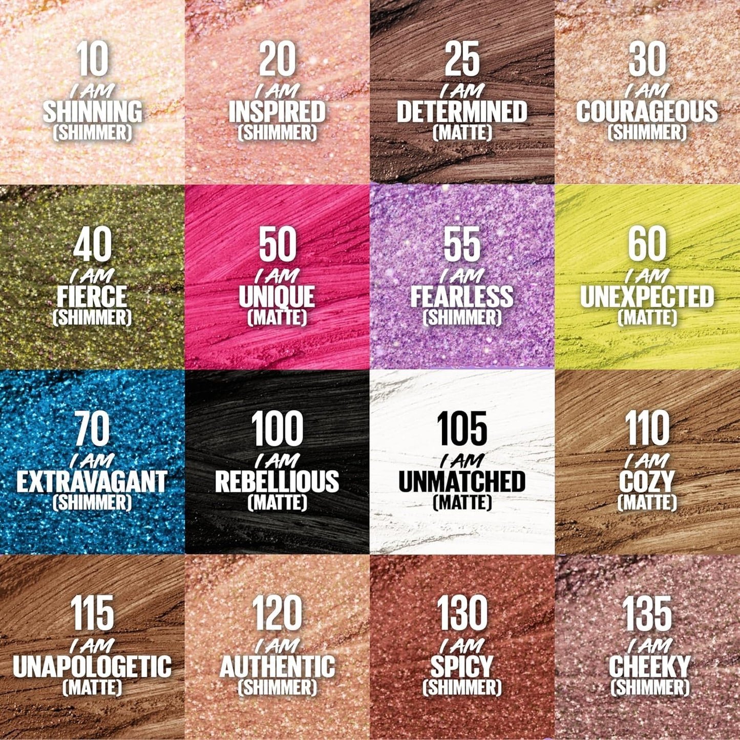 MAYBELLINE Color Tattoo Longwear Multi-Use Eye Shadow Stix, Eye Makeup, I am Determined (Dark Brown Matte) Beauty & Personal Care MAYBELLINE
