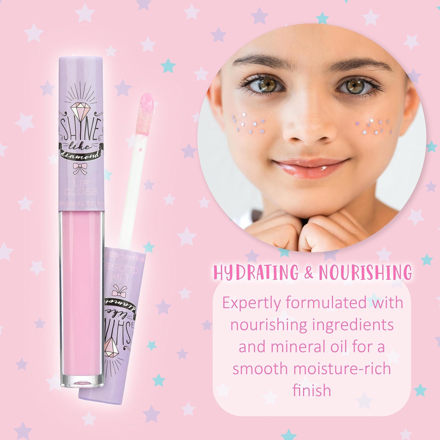 EXPRESSIONS 14pc Lip Gloss for Girls - Glossy Lip Gloss Tubes | Non Toxic Lip Gloss Set - Unicorn Princess Birthday Party Favors Kids Makeup Beauty & Personal Care EXPRESSIONS