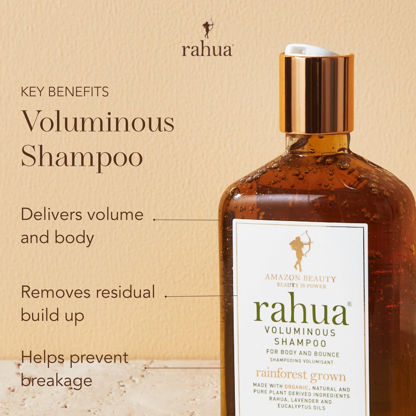 Rahua Voluminous Shampoo, Vegan Hair Care for Fine to Medium Hair, Gentle Cleansing Formula Oil, Quinoa Protein, Green Tea, Aloe & Lemongrass Beauty & Personal Care Rahua