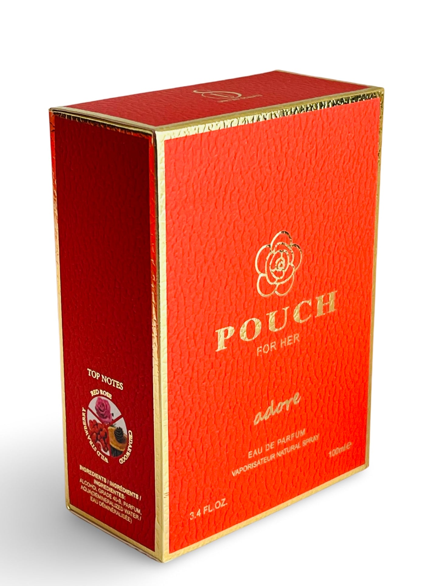 POUCH ADORE For Her Eau de Parfum, 3.4 Fl Oz, Fruity Floral Scent Beauty & Personal Care United Scents