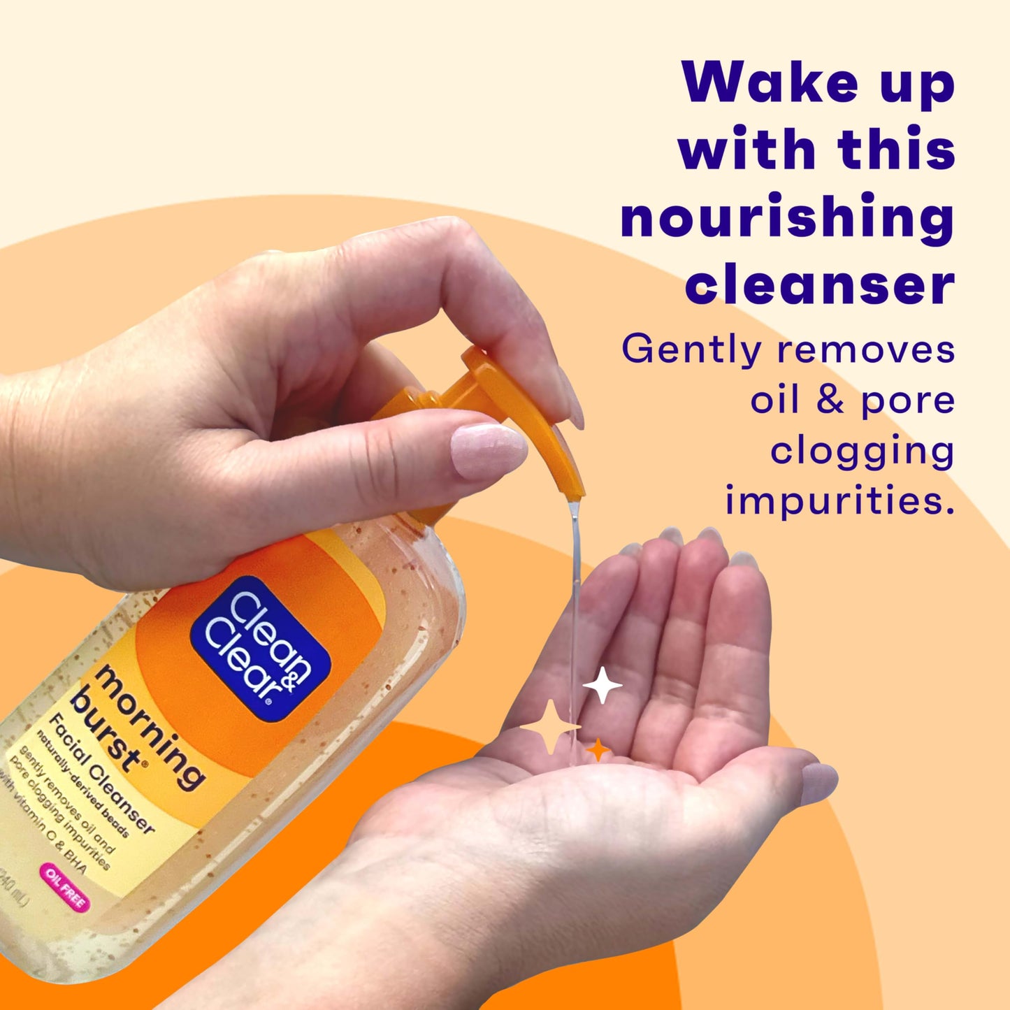Clean & Clear Morning Burst Oil-Free Facial Cleanser with Vitamin C & BHA, Daily Nourishing Face Wash Gently Cleanses to Remove Oil & Pore Clogging Beauty & Personal Care Clean & Clear
