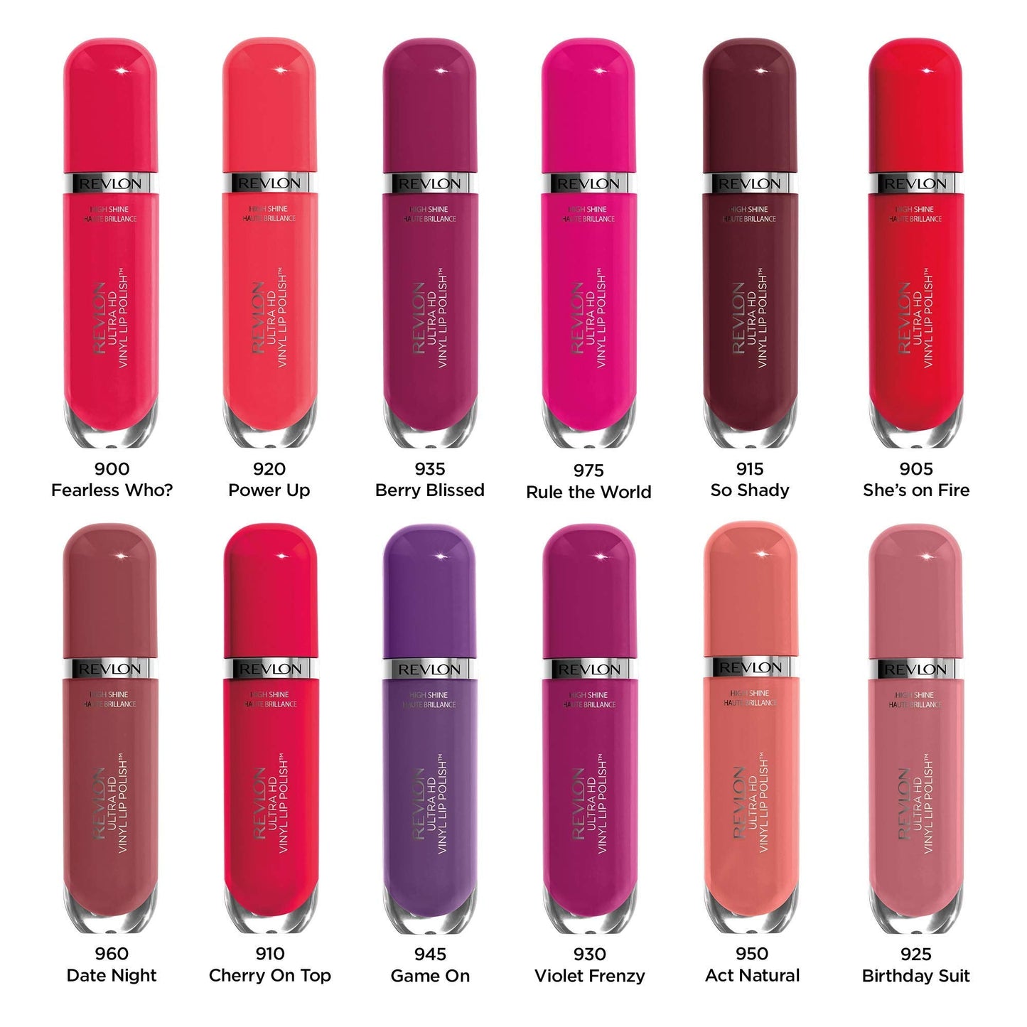 Revlon Ultra HD Vinyl Lip Polish, Liquid Lipstick, Birthday Suit, Mauve Nude Gloss Beauty & Personal Care REVLON