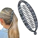 Camila Paris CP3101 French Large Banana Clip Hair Comb, Classic Banana Clips Hair for Thick Hair Ponytail Holder Interlocking Styling Clips for Women Beauty & Personal Care Camila