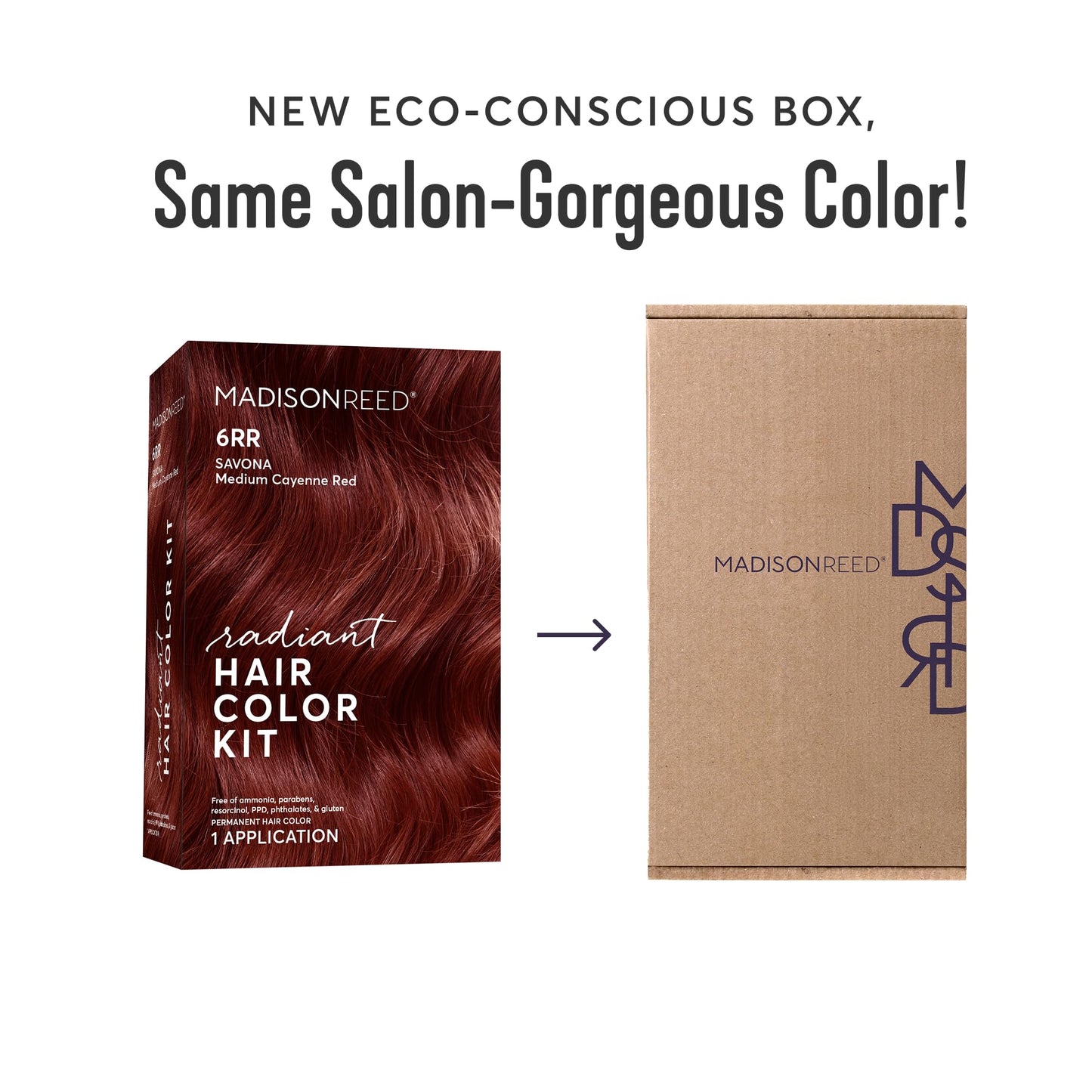 Madison Reed Radiant Hair Color Kit - 6RR Medium Vibrant Cayenne Red (Savona Scarlet) Vivid Color Permanent Hair Dye, PPD-Free & Ammonia-Free, 1 Pack Beauty & Personal Care Madison Reed