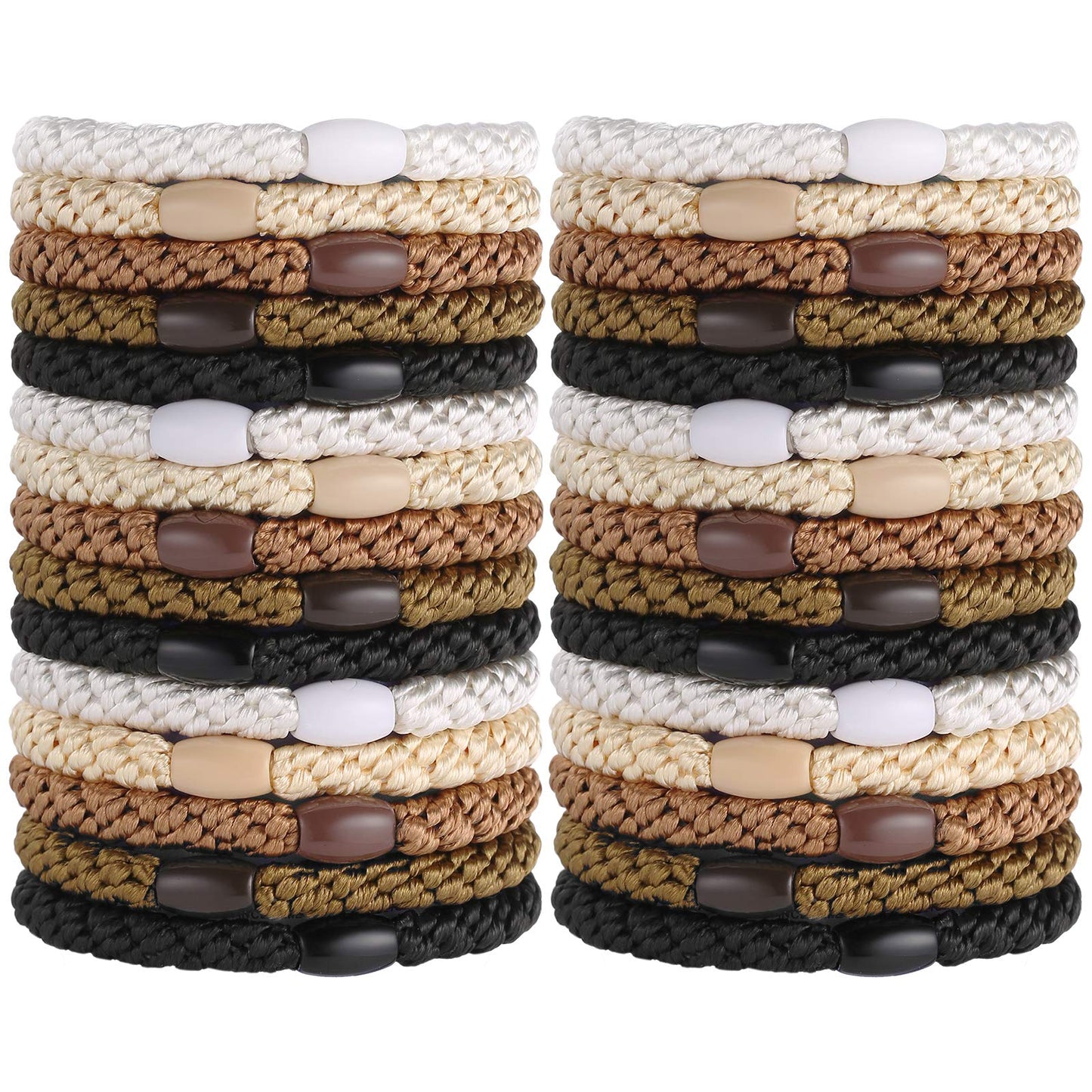Hair Ties for Women Girls, Funtopia 30Pcs Elastics Hair Band for Thick Hair Beauty and Personal Care Funtopia