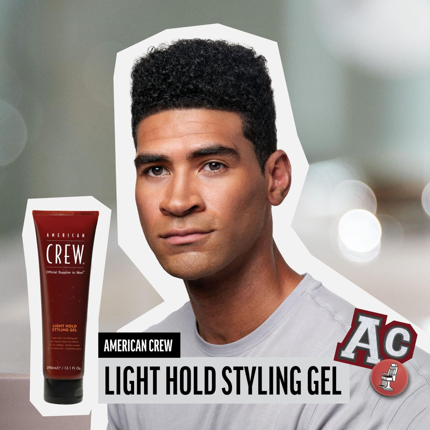 American Crew Men's Hair Gel, Light Hold Styling Product Gift for Him, 13.1 fl oz Beauty & Personal Care AMERICAN CREW